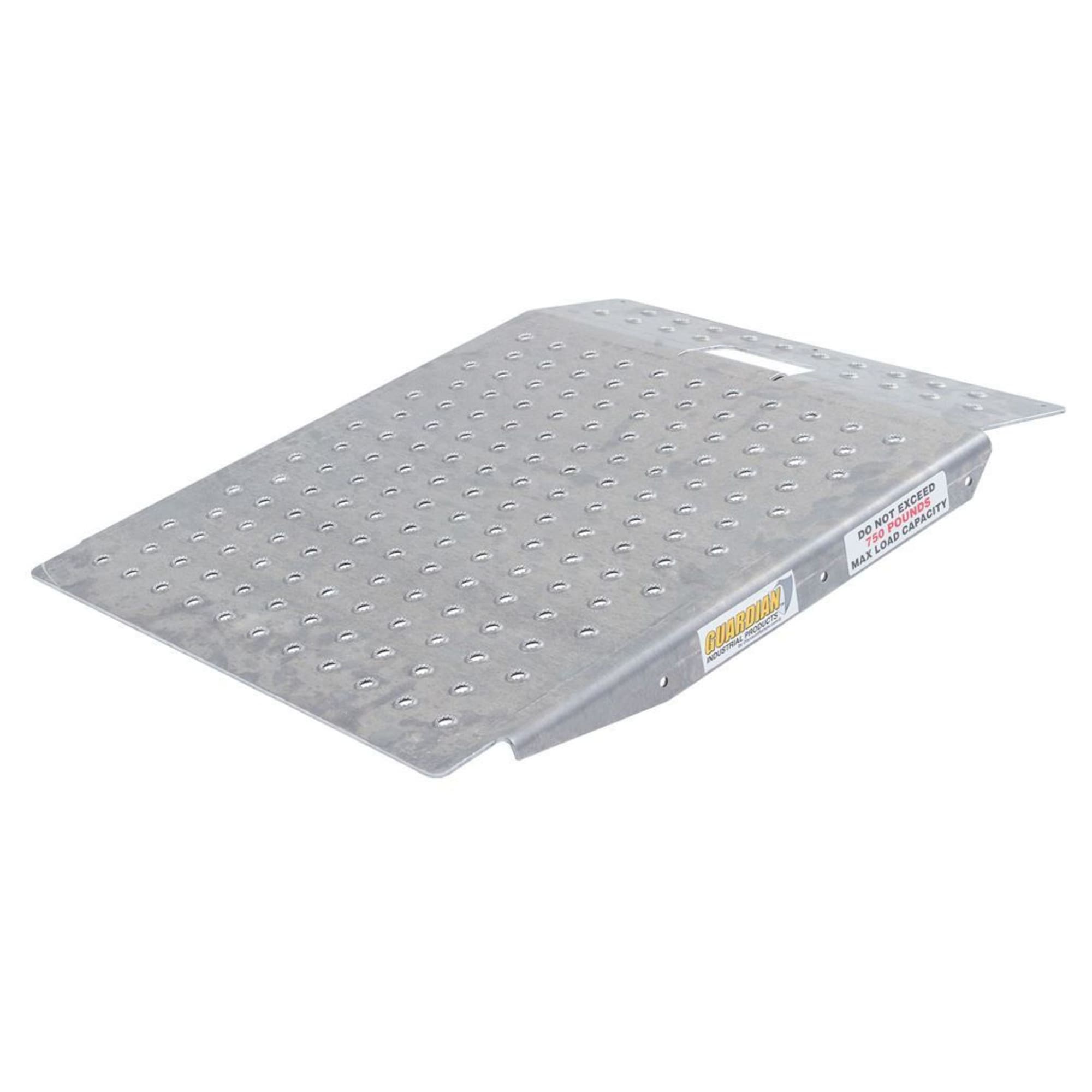 Guardian  Heavy Duty Aluminum Shed Ramp Portable Loading for Mowers ATV Silver