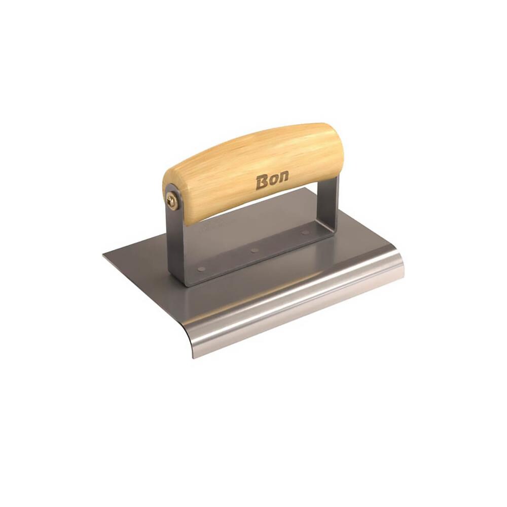 Bon Tool 12-440 6-in x 4-in Stainless Steel Concrete Edger with 0.625-in Radius