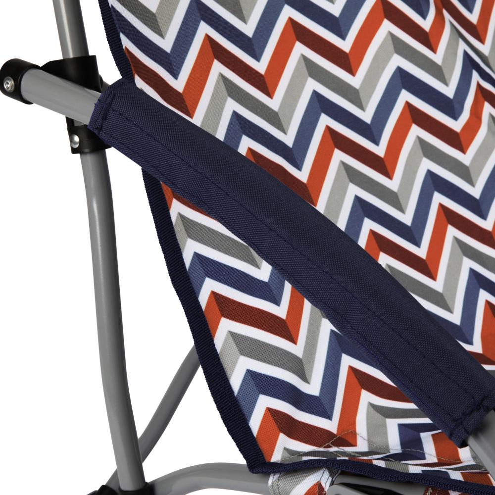 Picnic Time Polyester Folding Beach Chair at