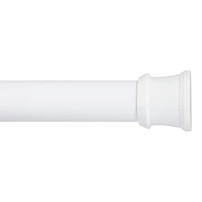 Kenney No Tools 24 In To 40 White, 24 40 Inch Shower Curtain Rod