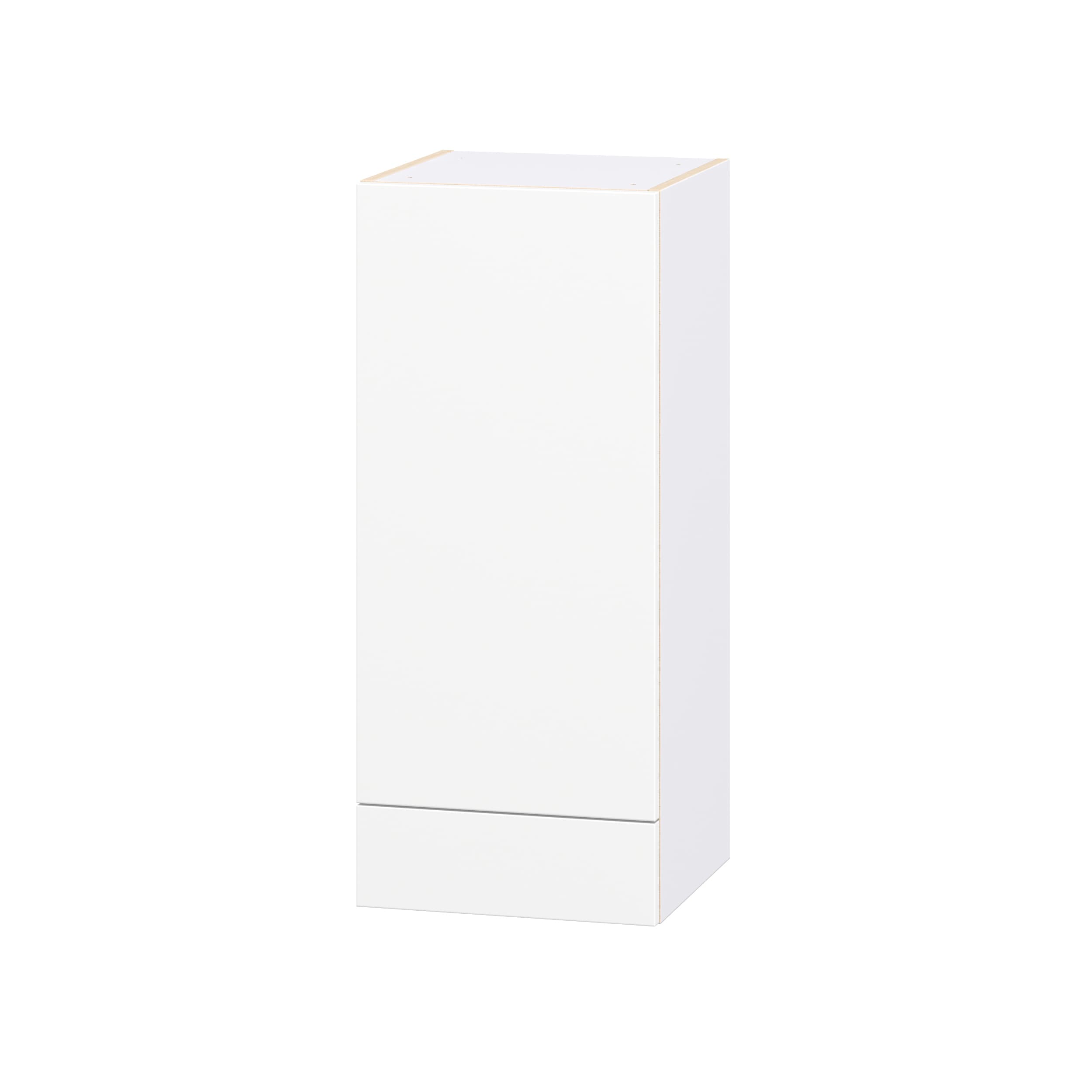 Hugo&Borg - Lasalle 15-in W x 35-in H x 14.75-in D Bright White Slab Laminate Wall Fully Assemble...