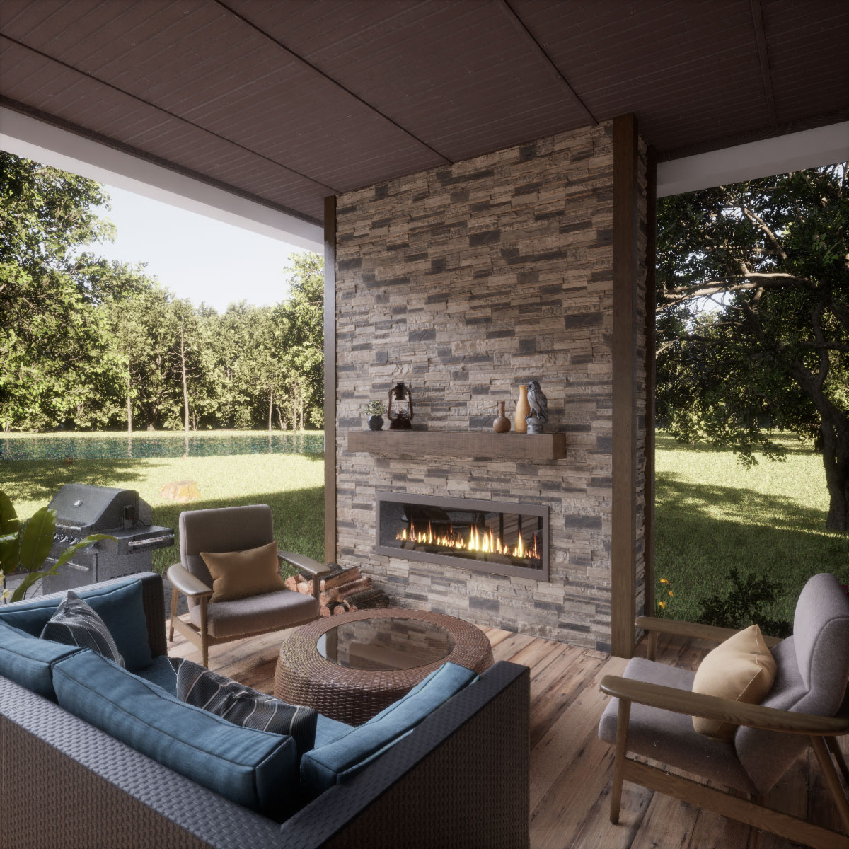Ekena Millwork PNU24X48CASR Stone-Veneer - View #13