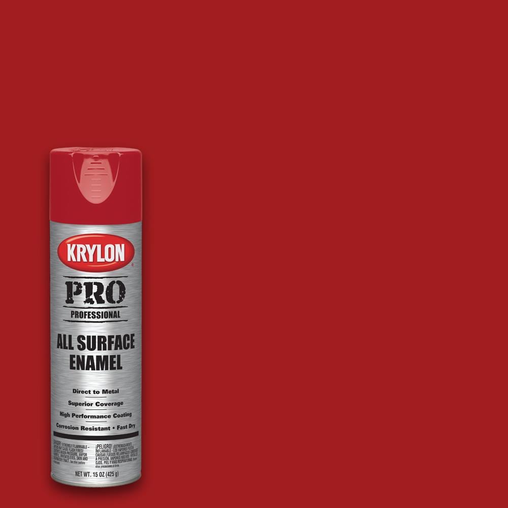 Krylon Professional Gloss Red Spray Paint Net Wt 15 Oz In The Spray Paint Department At