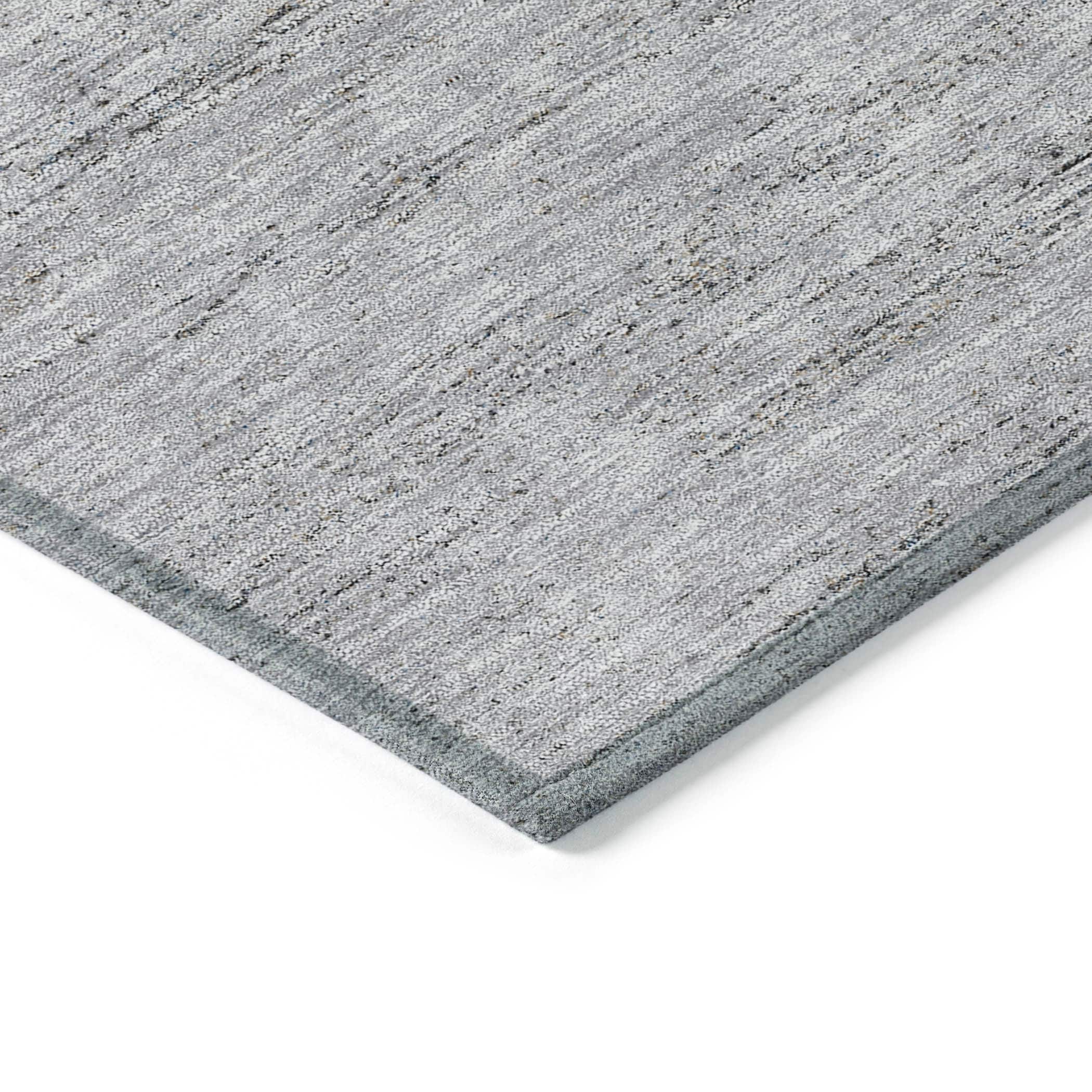 Gray and Blue Synthetic Flat Woven 8' x 10' Area Rug