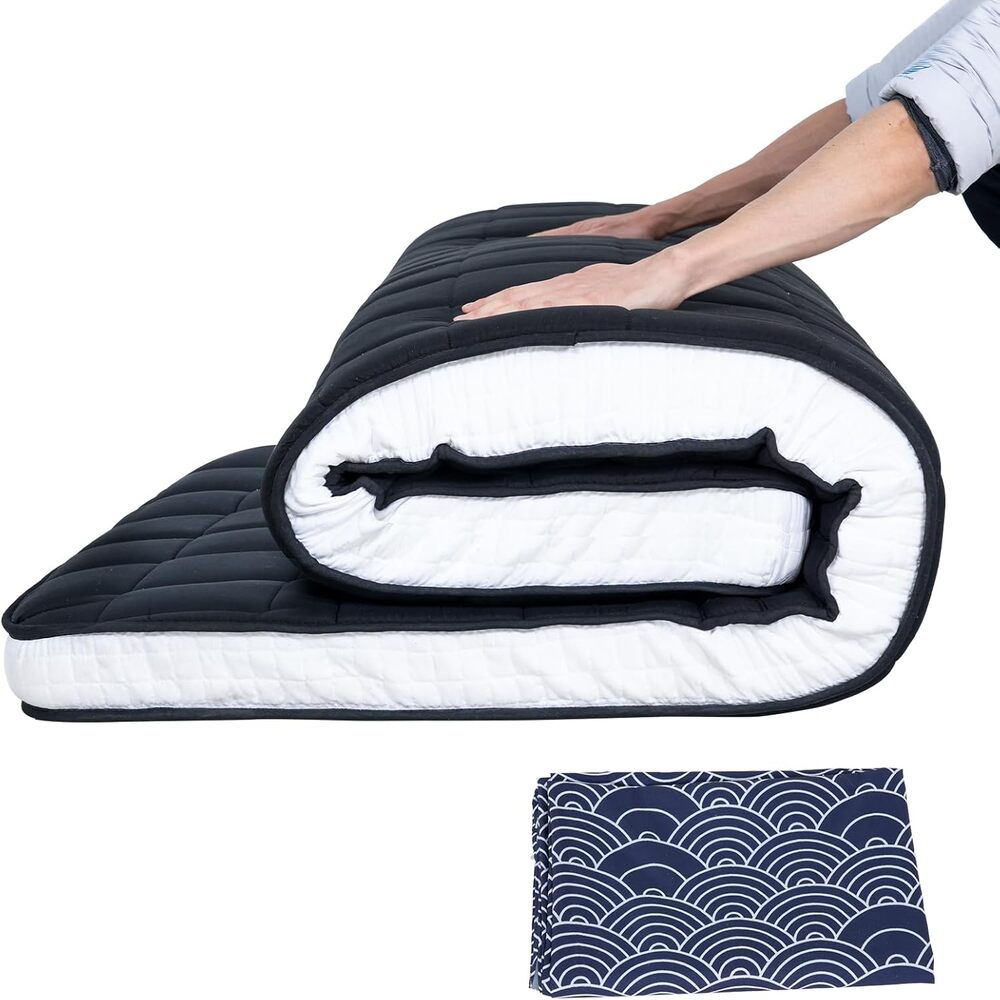 Esazn I1327138-BK-Q-LYU Futon Mattress 4-in Medium Full Memory foam Mattress in a Box