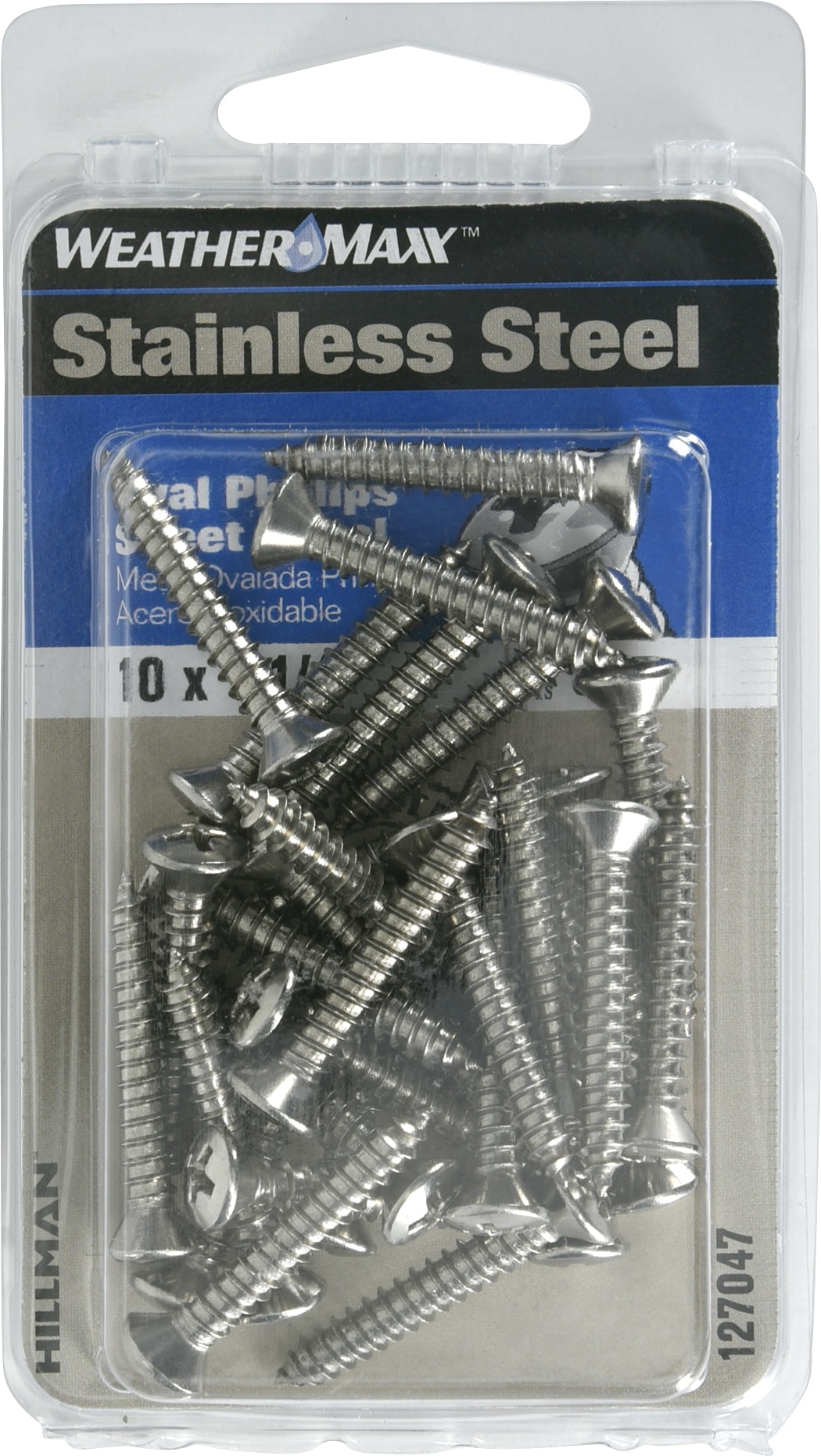 10 X 1-1/2 Stainless Steel Deck Screw, Square Drive (1-lb)