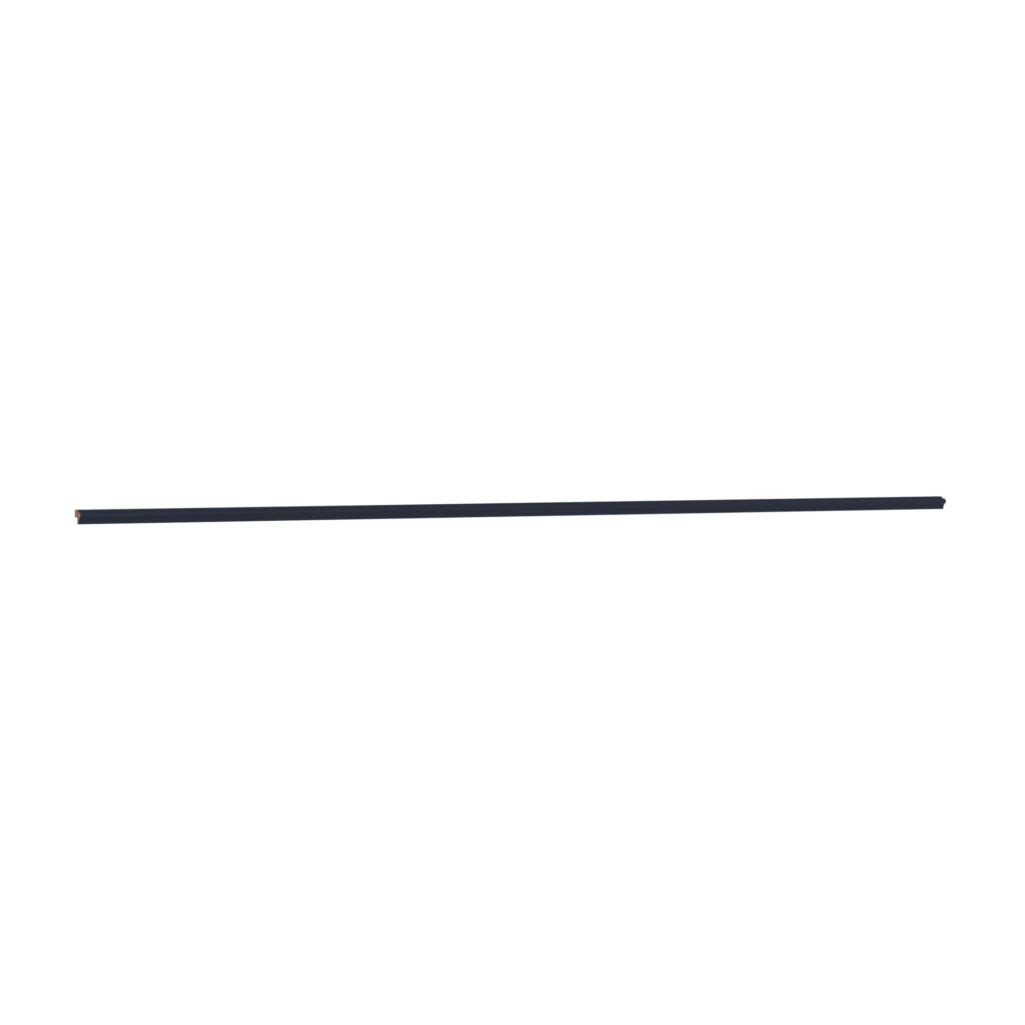 KraftMaid Momentum CVLR8G77 Deveron Chamfered Cabinet Moulding 96-in W x 1.125-in H x 1.5-in D Midnight Painted