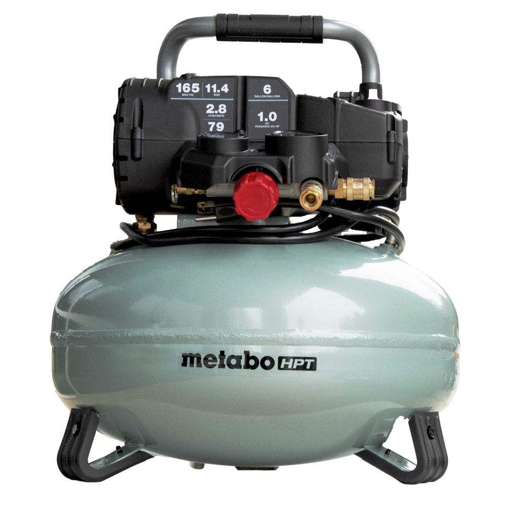 Metabo HPT 6 Gallon 165 PSI Pancake Compressor in the Air