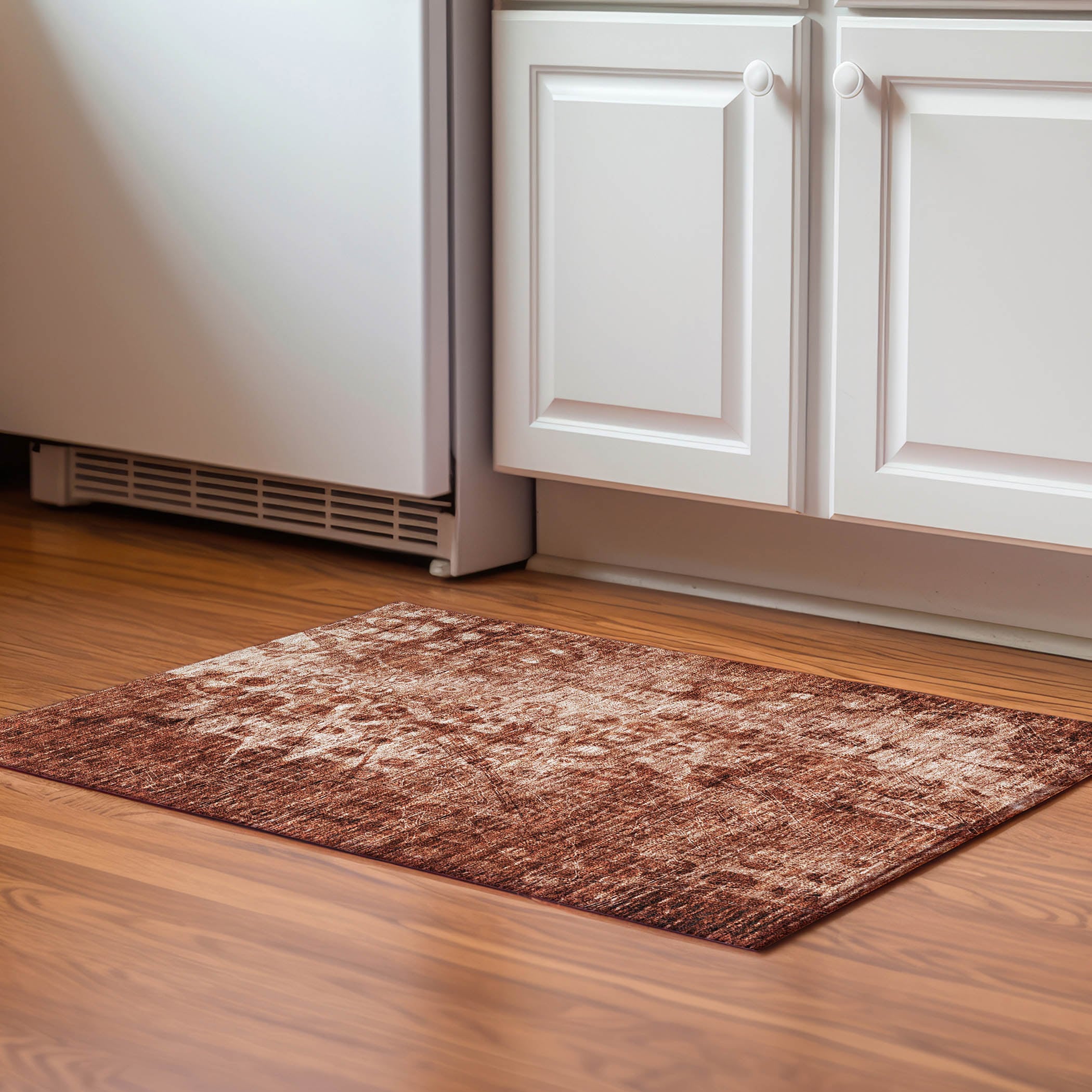 Addison Rugs AMF577PK20X30 Mayfield AMF577PK 2 x 3 (ft) Loomed Polyester Paprika Rectangular Indoor Geometric Machine washable Area rug