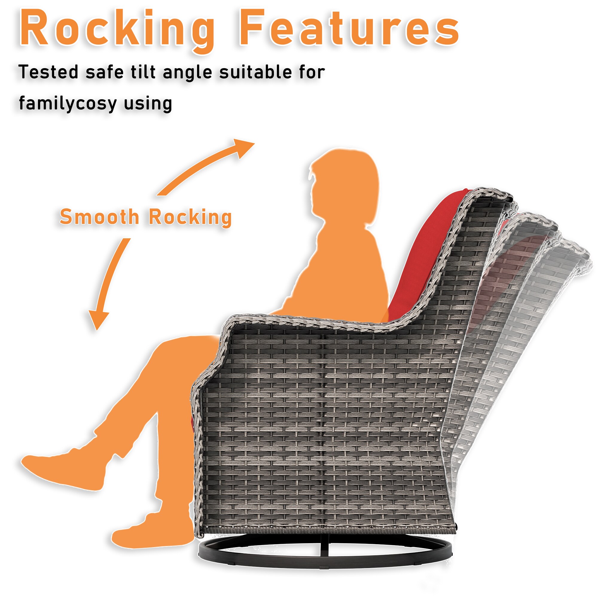 Gardenbee HGL-M72-DPB Patio-Chairs - View #5