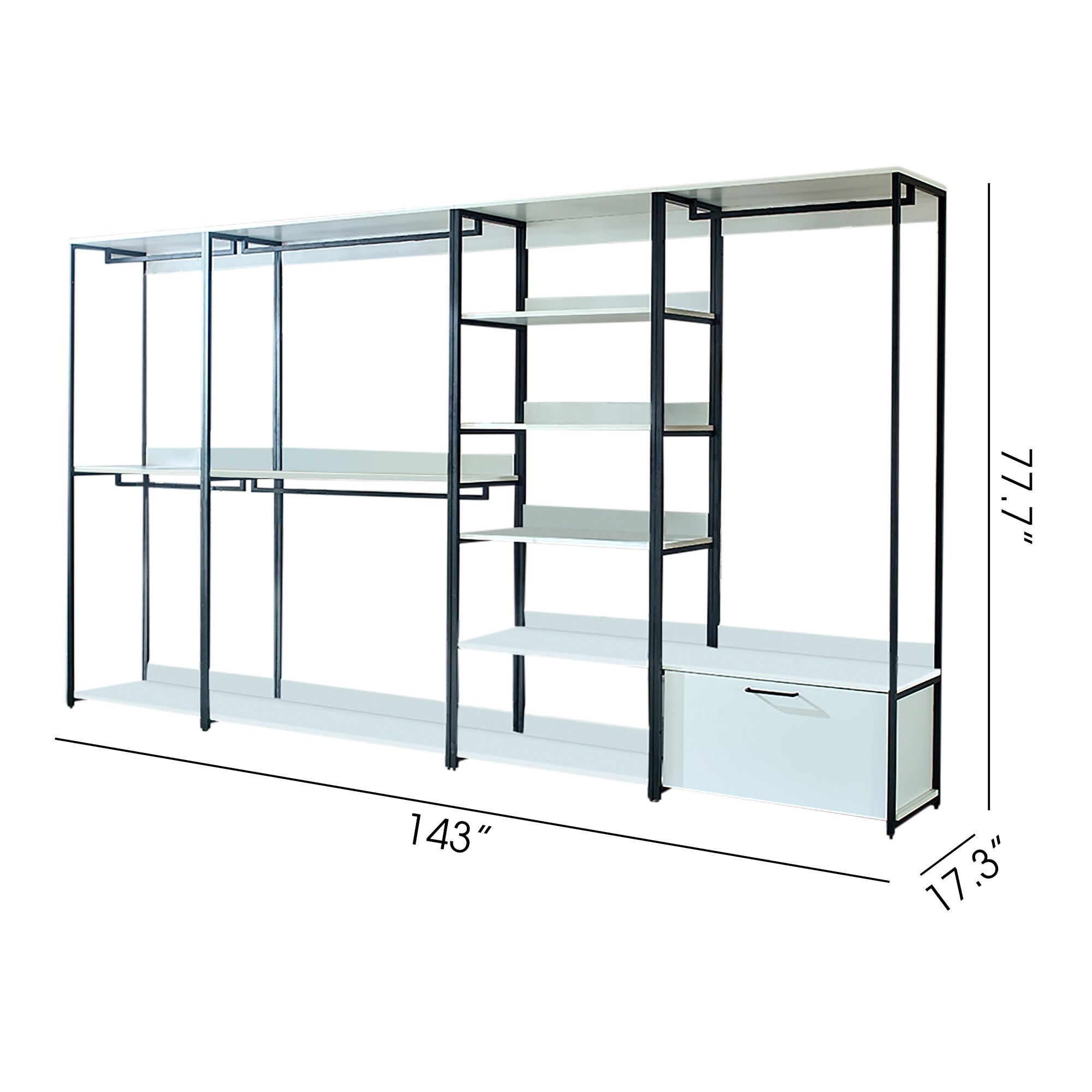 LOVMOR SF-R-B040S00048 Wood-Closet-Shelves - View #2