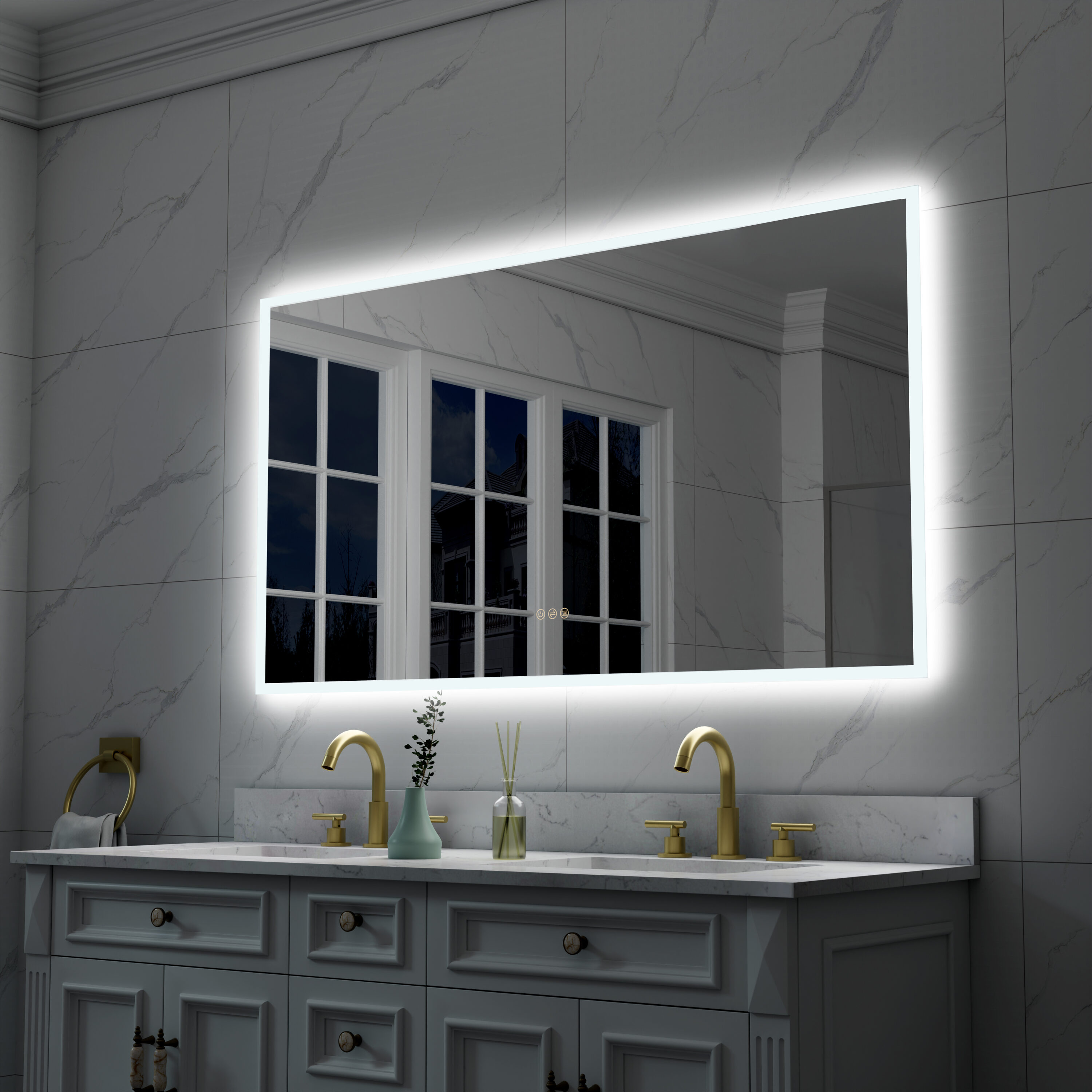 Forclover MRC-W10A5530 Framed-Bath-Mirrors - View #11