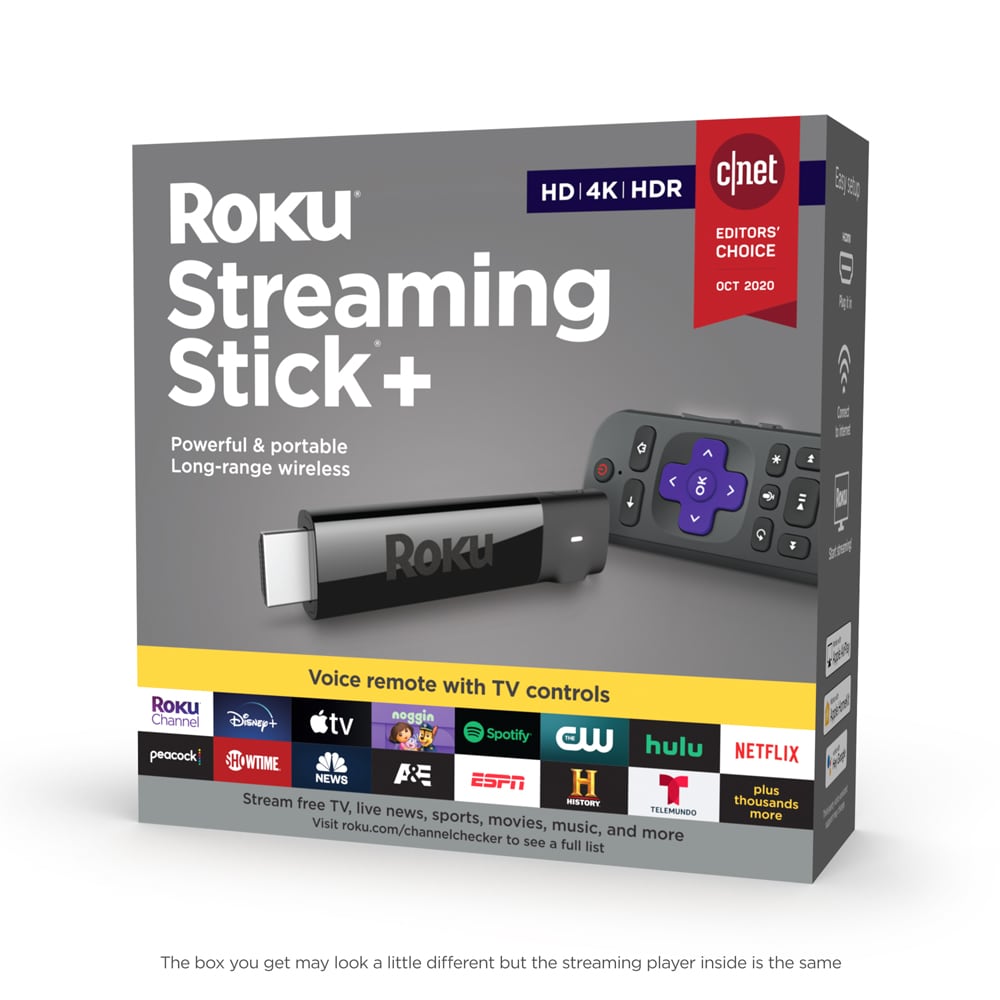 Roku Streaming Stick+ 4K/HD/HDR Streaming Device with Remote Control  Included in the Media Streaming Devices department at