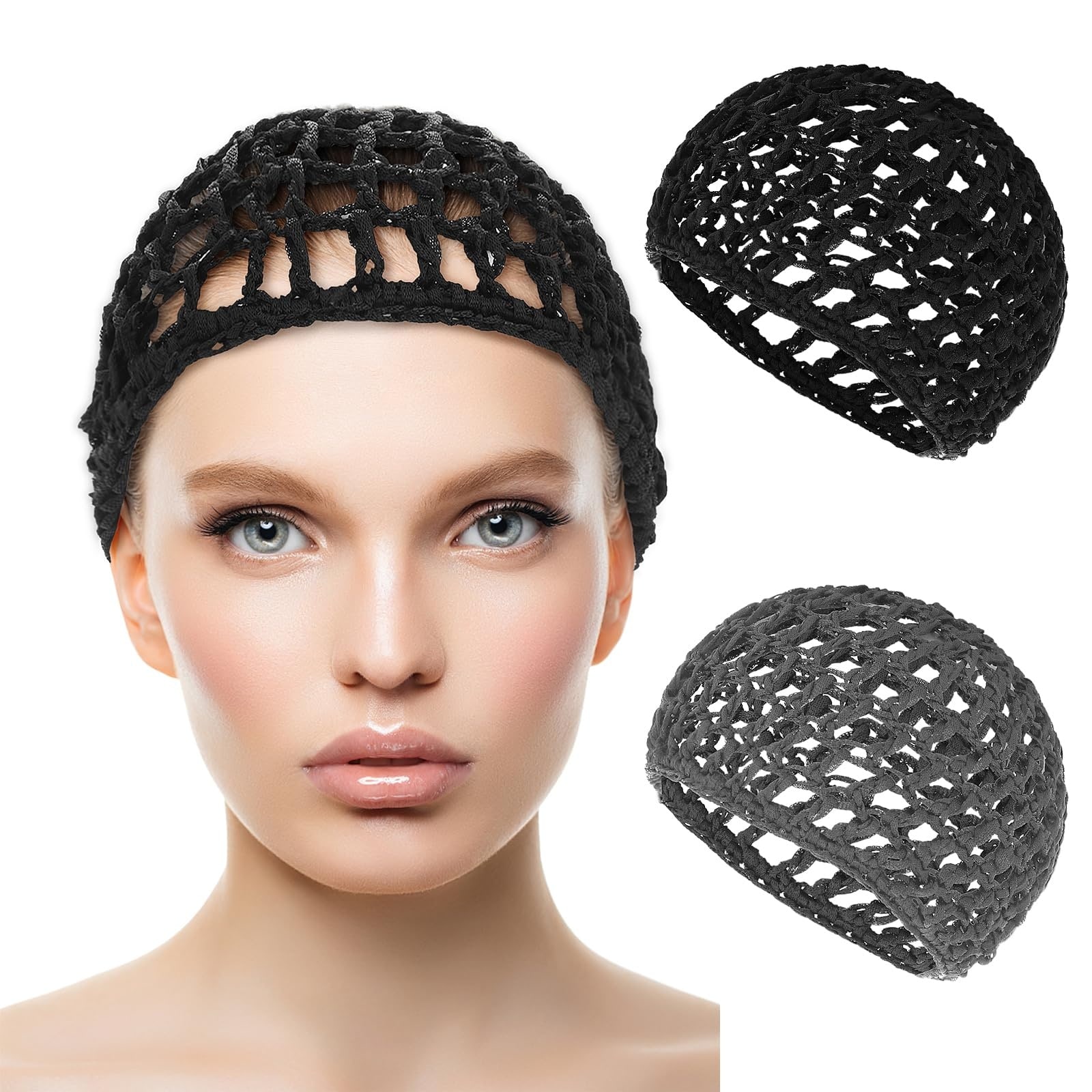 Afoxsos Wig Cap Mesh for Long Hair Adjustable Net for Braided Weaving ...