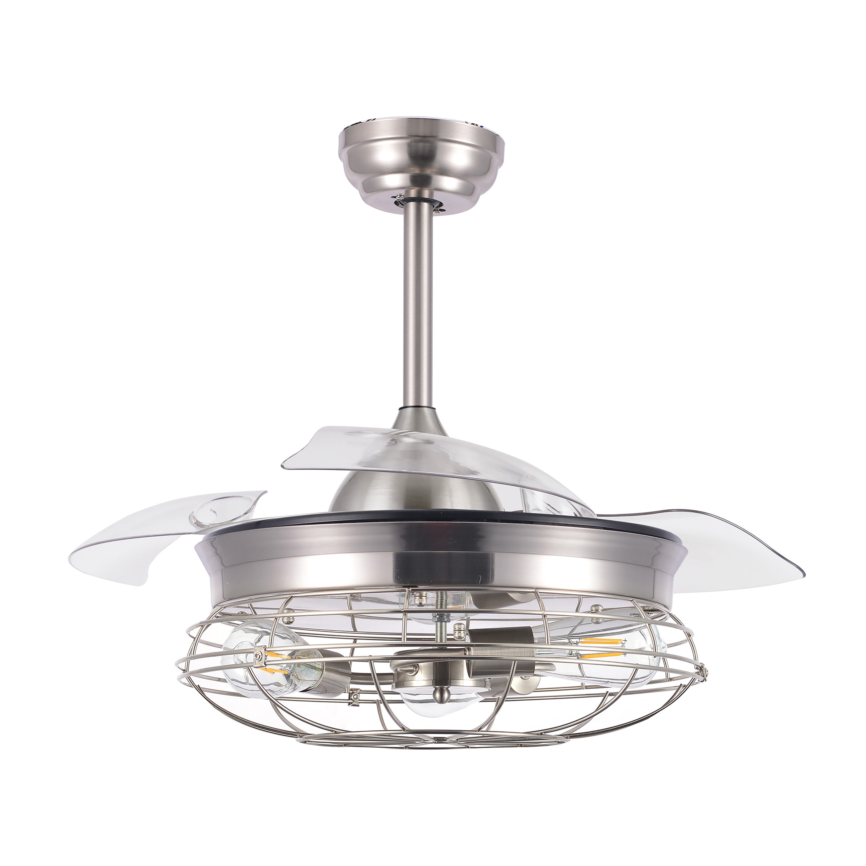 Cusp Barn BD4211-N BD4211 42-in Nickel with Ceiling Fan Without Light - Remote Included ( 3 -Blade )