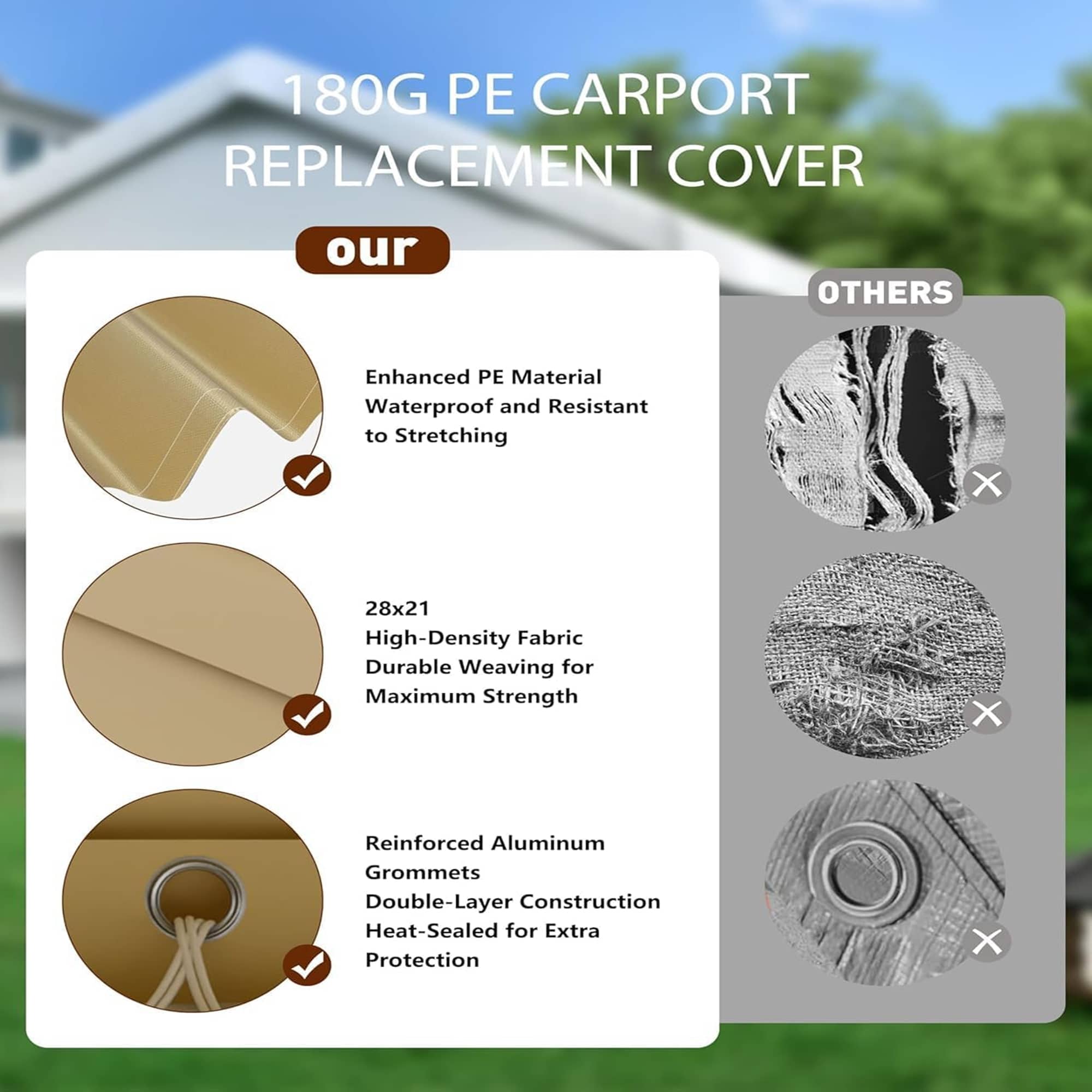 Qeetex LSHQQPAU-0JYZYZJA Carport-Covers - View #6