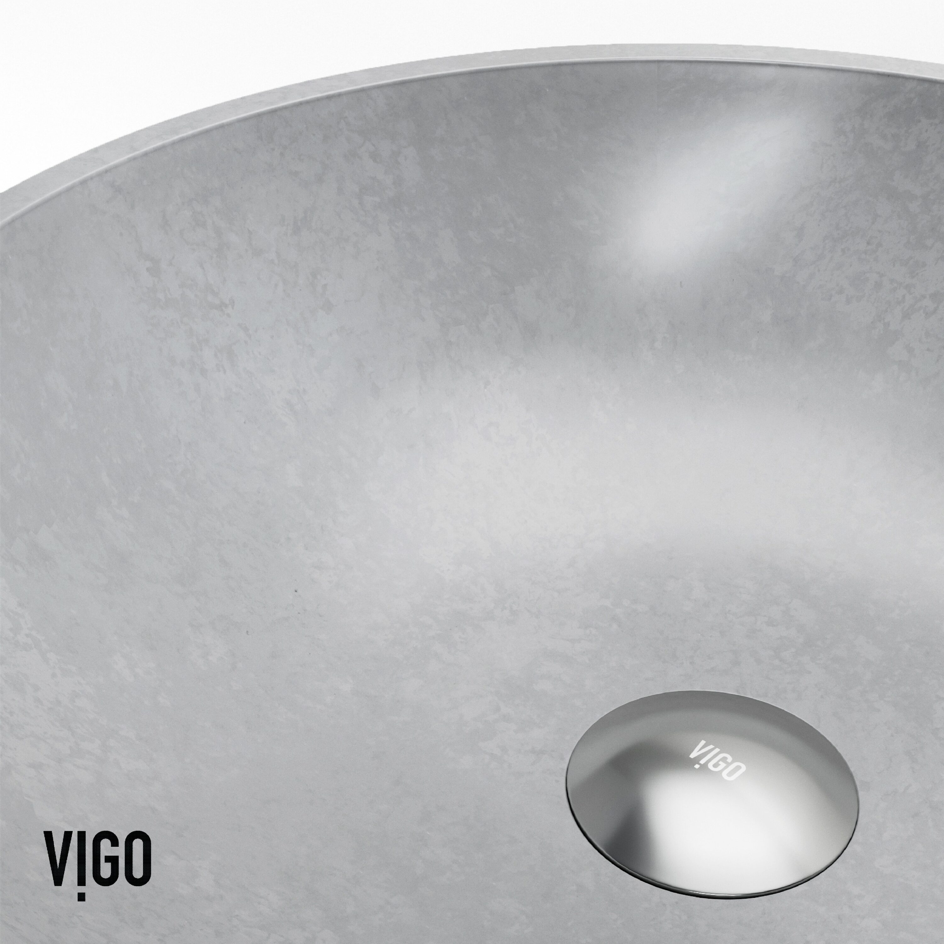 Ravenna Gothic 16" Gray Concrete Round Vessel Sink