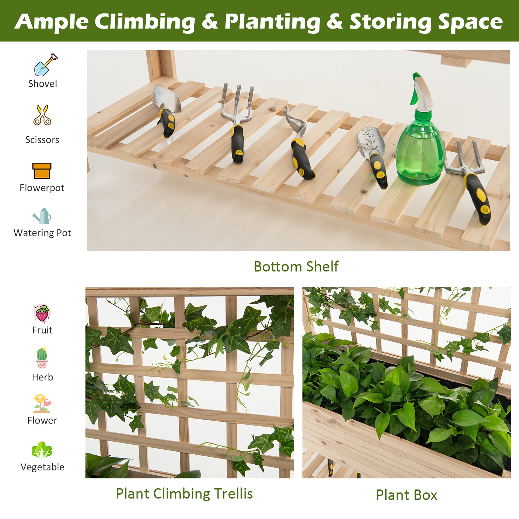 Costway LWS00601 Raised-Planter-Boxes - View #5