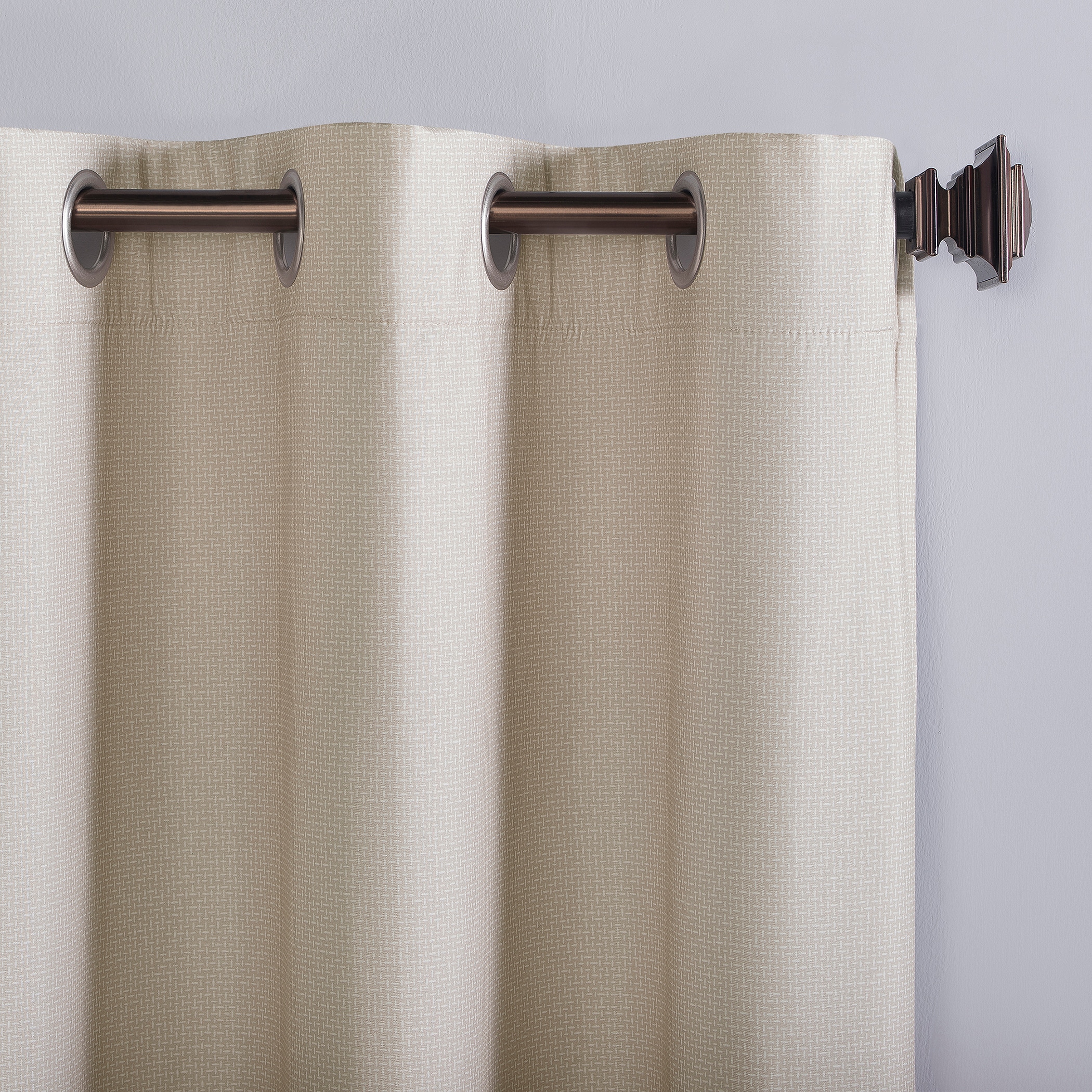 No. 918 63-in Stone Room Darkening Grommet Single Curtain Panel In The 