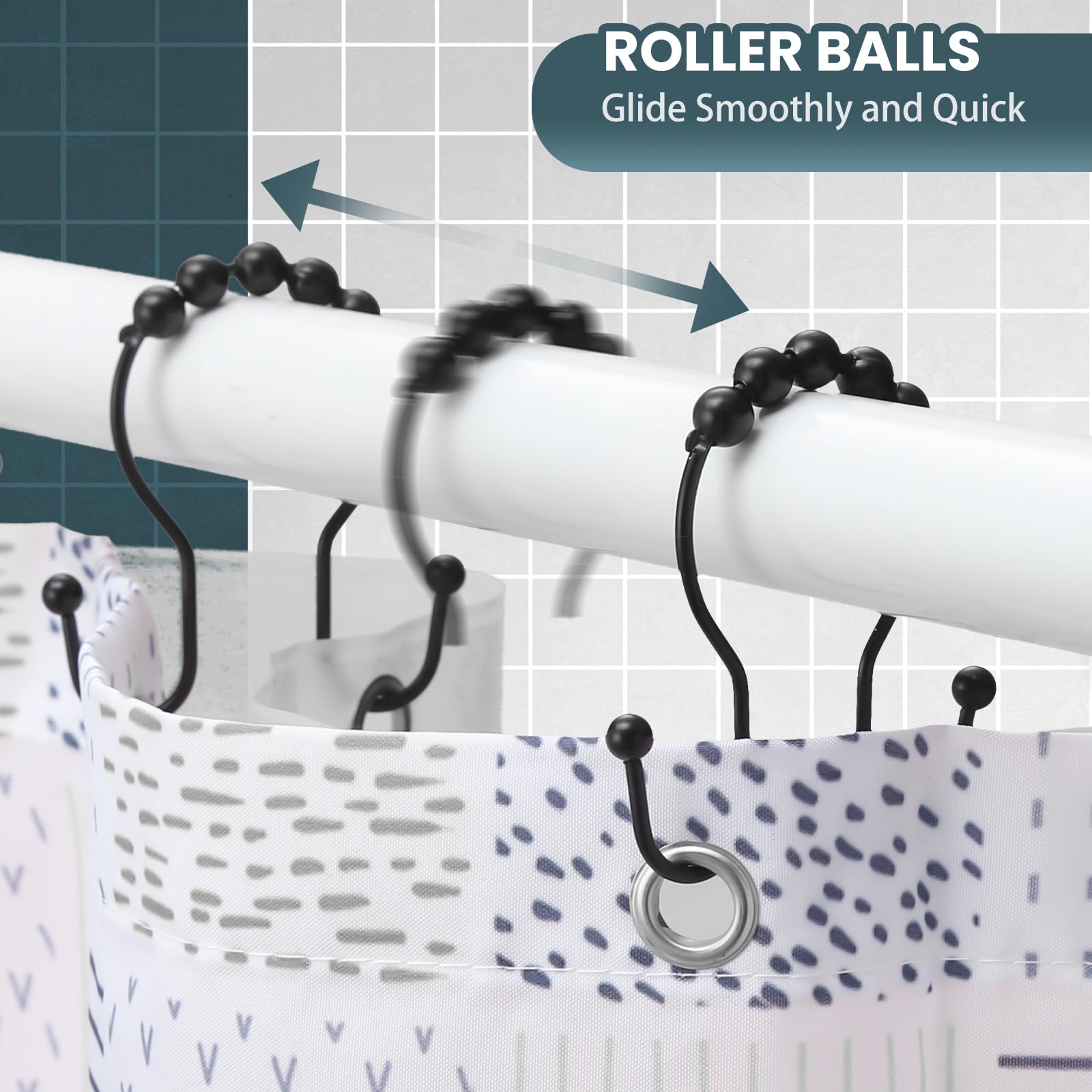 Aoibox LABVBXBC Shower-Rings-Hooks - View #4