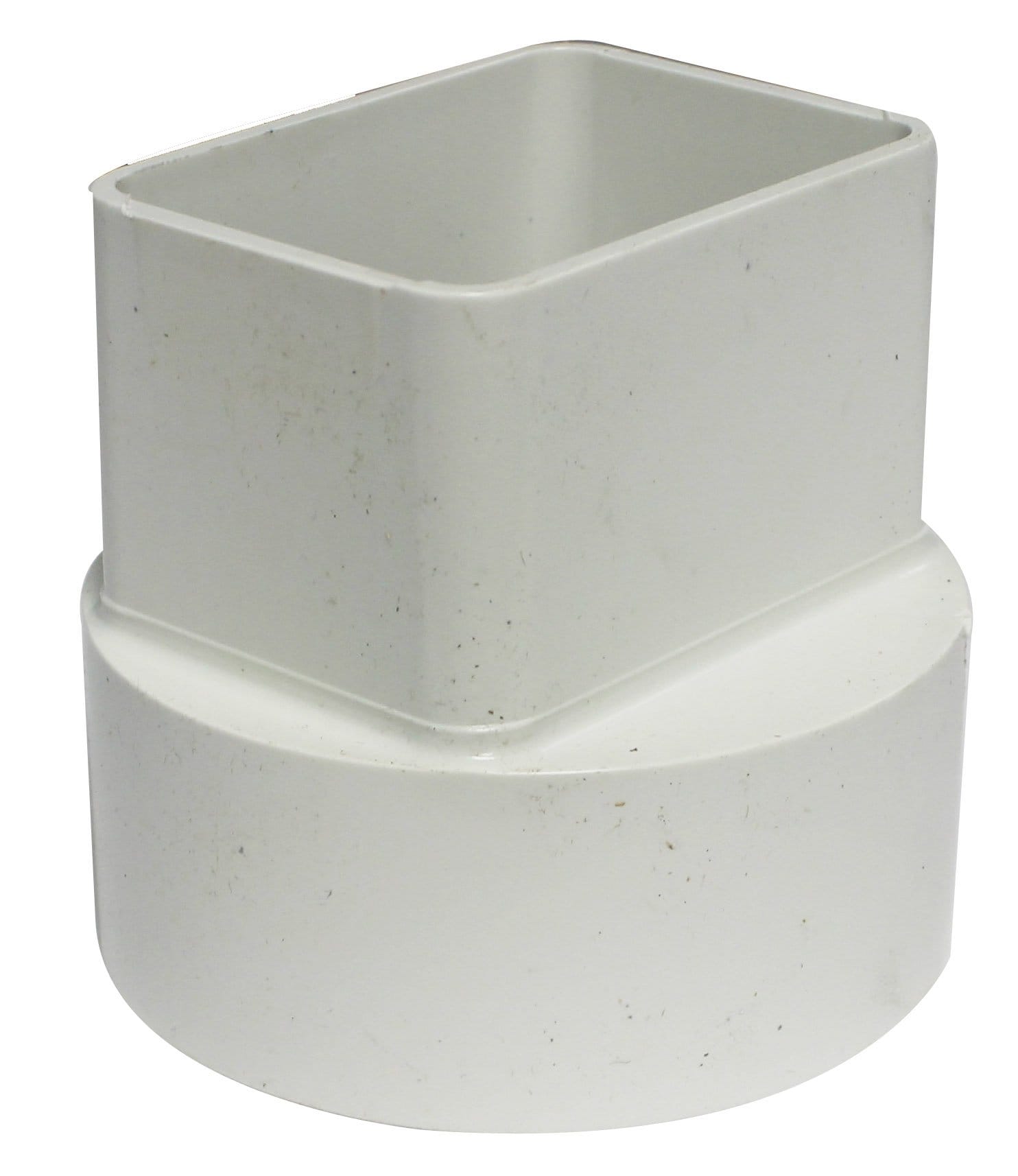Canplas  414432BC PVC 2 x 3 x 4 Downspout Adaptor White