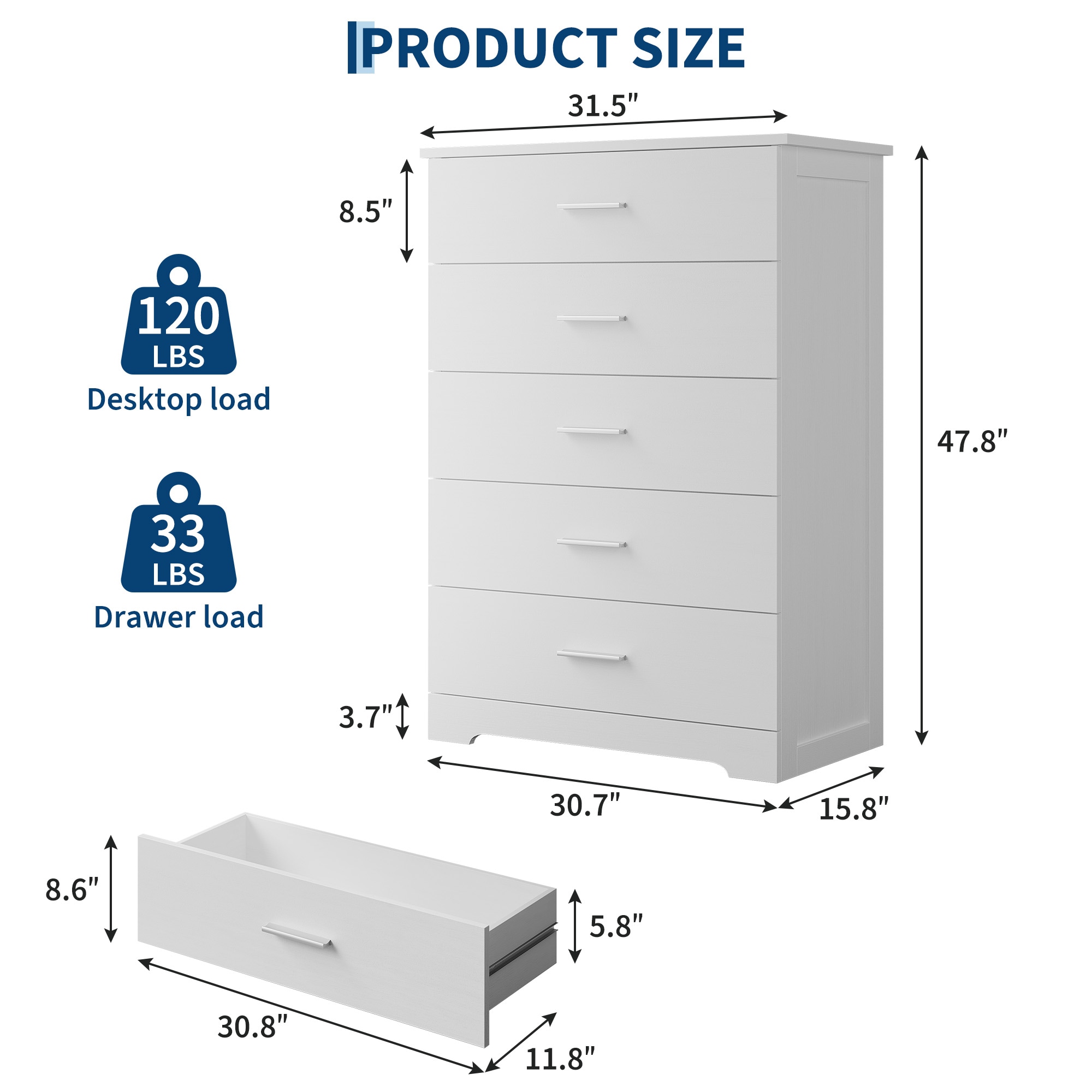 Garvee C4V-J8EIVPBL0 dressers - View #2
