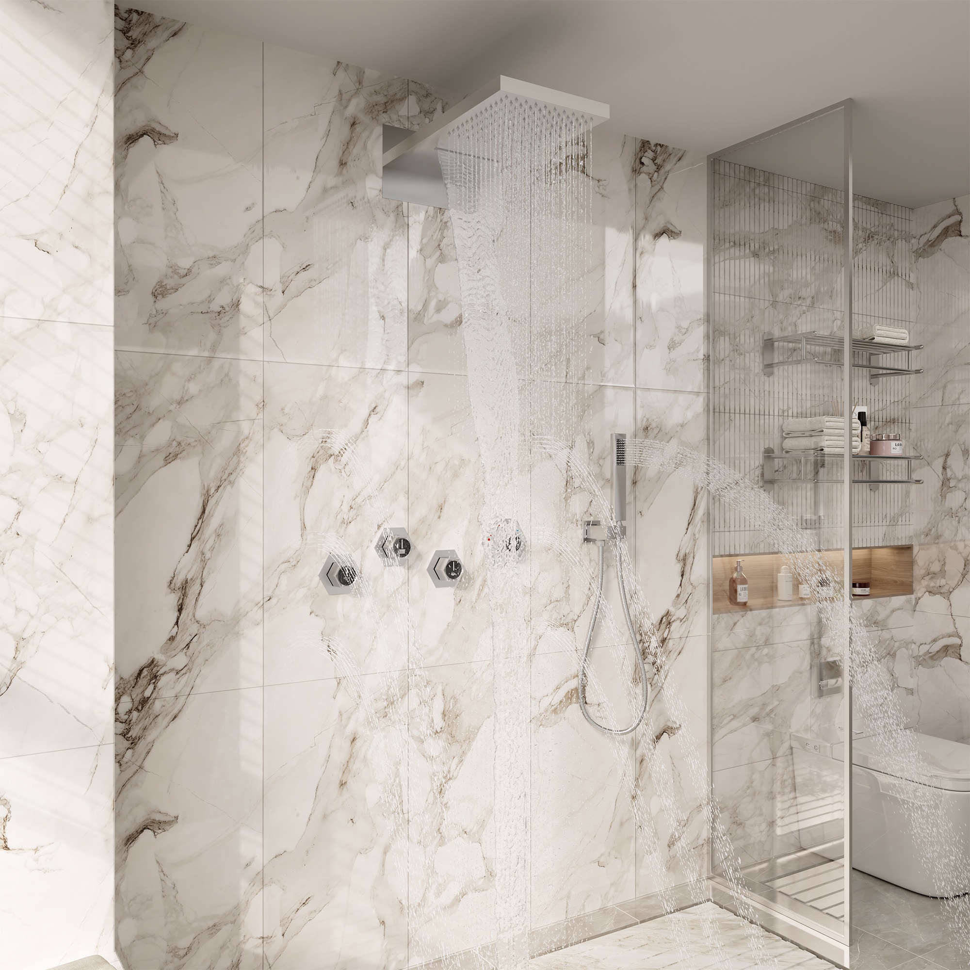 CASAINC EB-C-2-12-BN Showerhead-Bar-Panels - View #3
