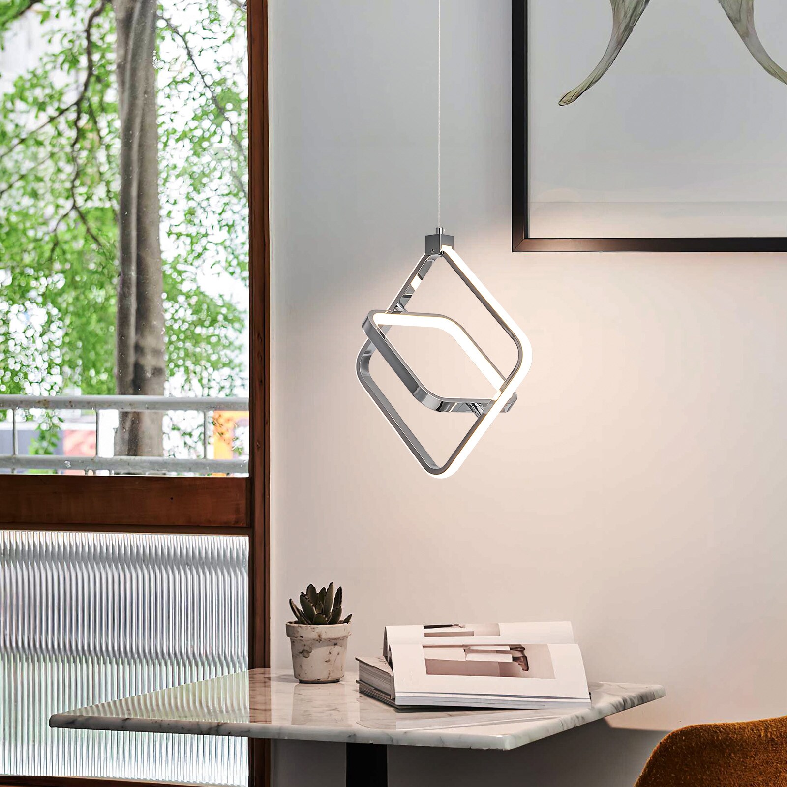 ZHLLMQ JP-564-CHROME-2F-2PK Pendant-Lights - View #4