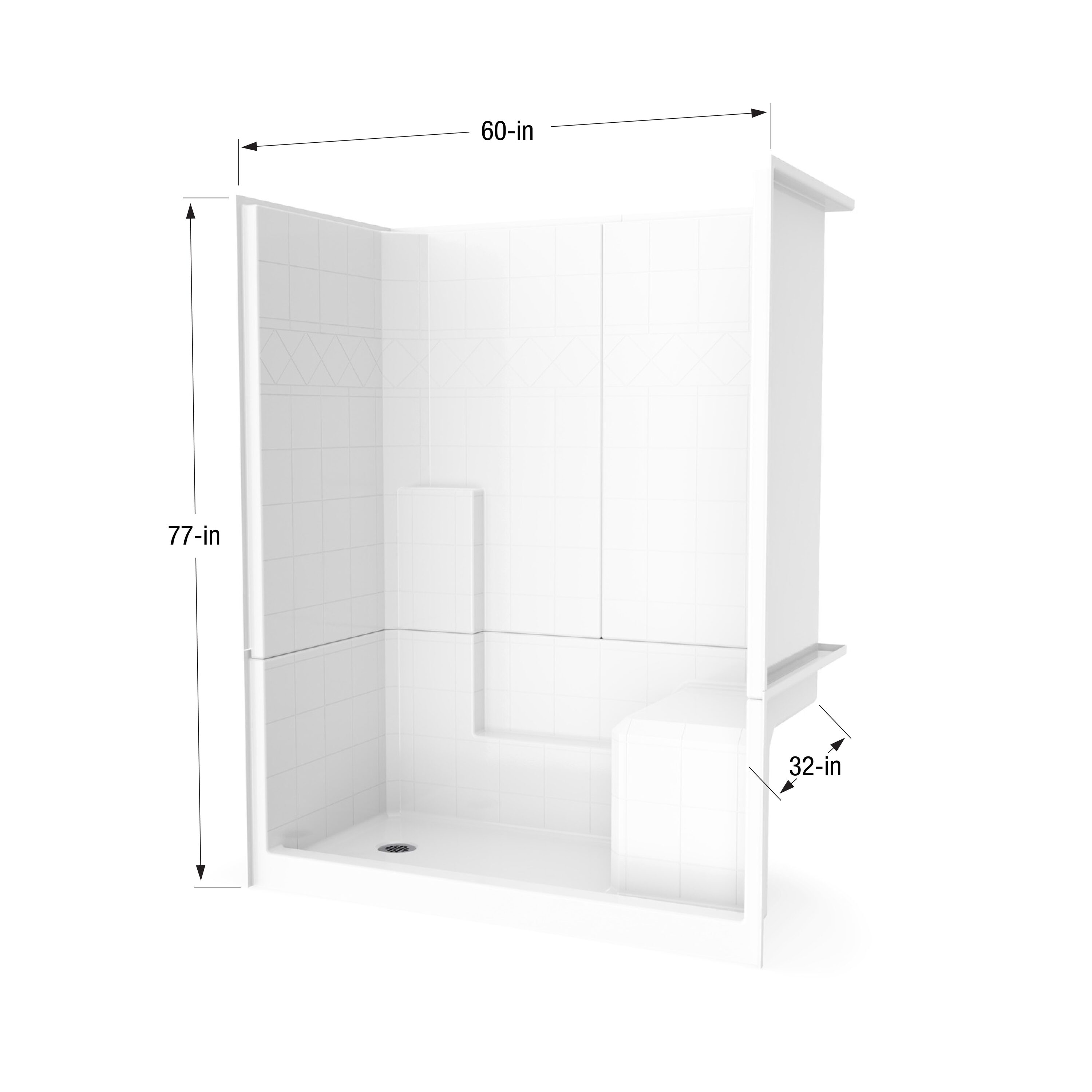 Laurel Mountain LM6032SH1S3PRWC3 Alcove-Shower-Kit - View #7