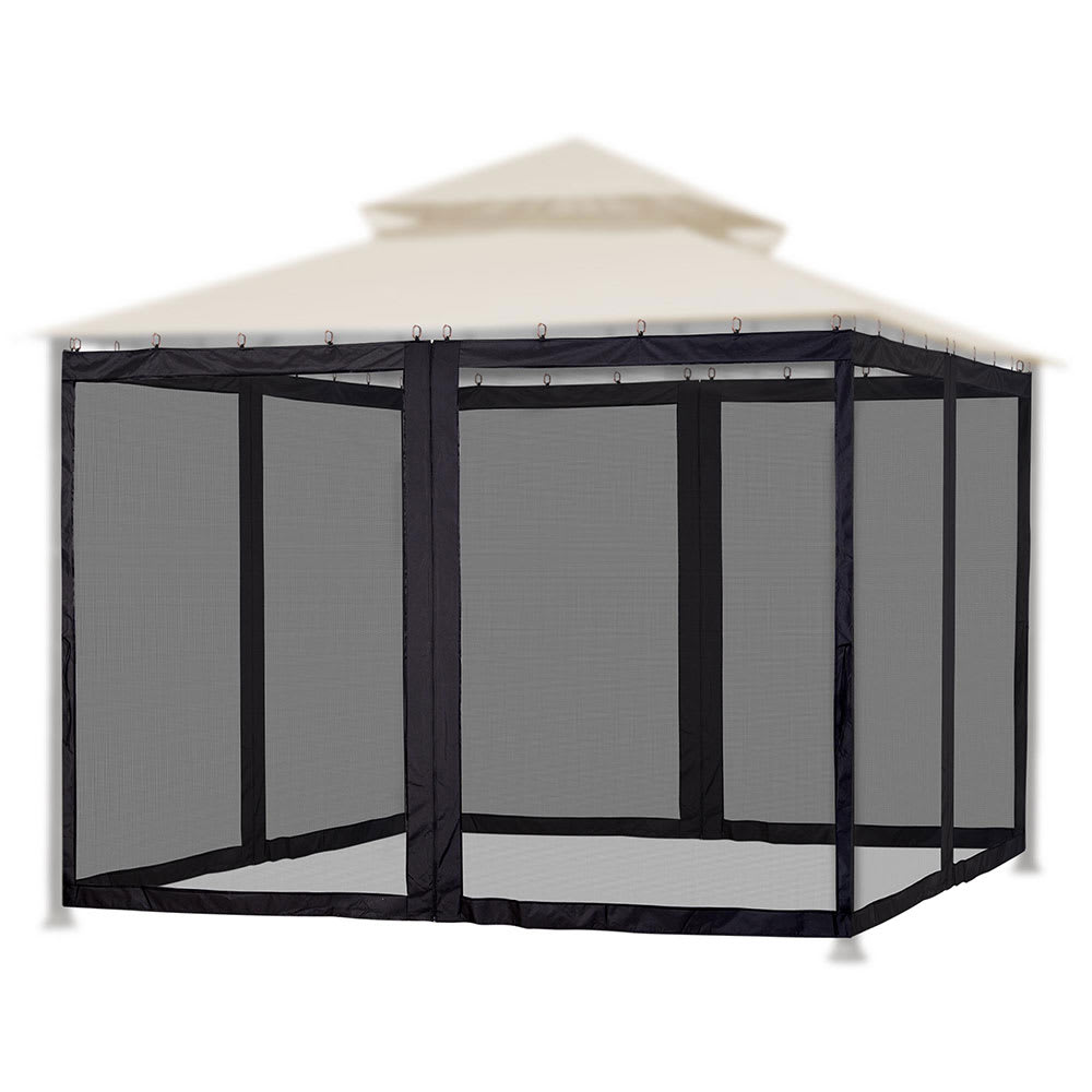 Yescom 07TOP016-S10-NET-LO 19x6ft Universal Replacement Mosquito Mesh Netting Zip Walls Fits 10x10ft Canopy