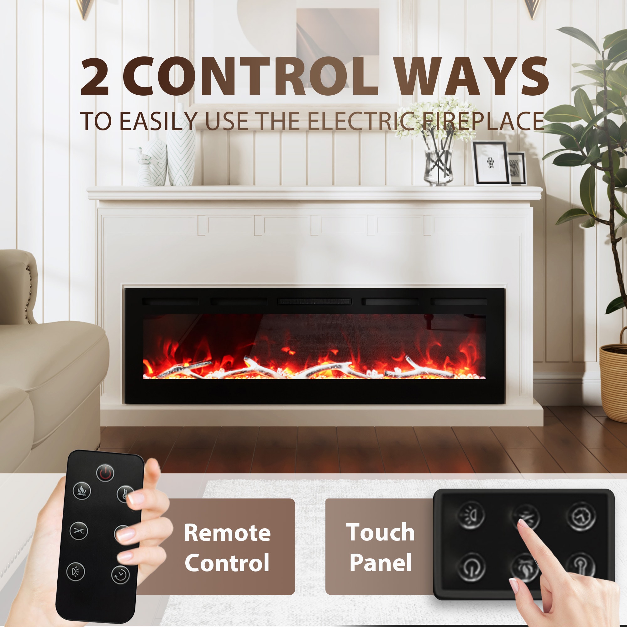 Clihome BL-ZHX-RFP-60 Electric-Fireplaces - View #6
