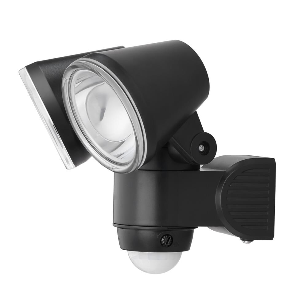 LINK2HOME Outdoor Lighting 330-Lumen Black Low Voltage Battery-operated LED Flood Light Motion Sensor