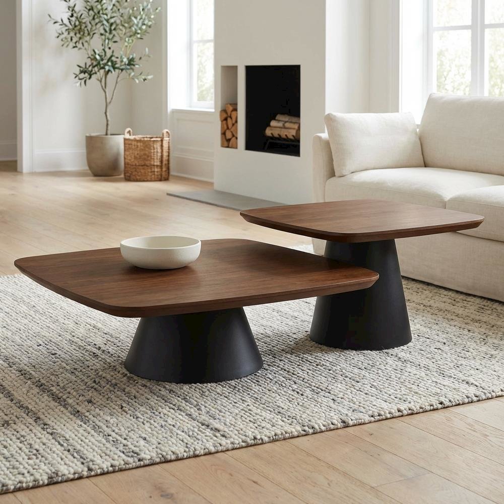 FurniFact BO3942433WHT Accent-Table-Sets - View #3