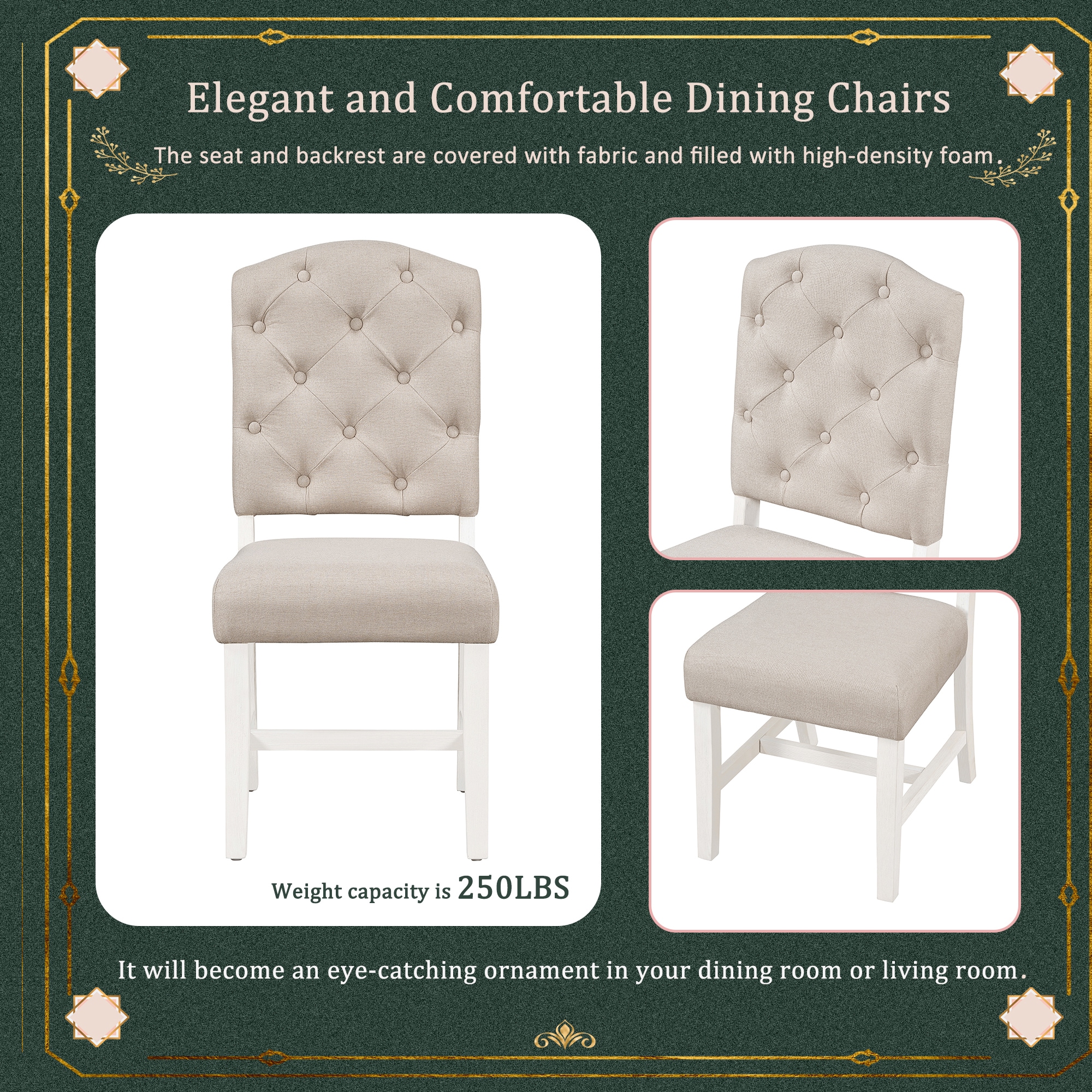 SINOFURN SYA330140WT Dining-Chairs - View #2