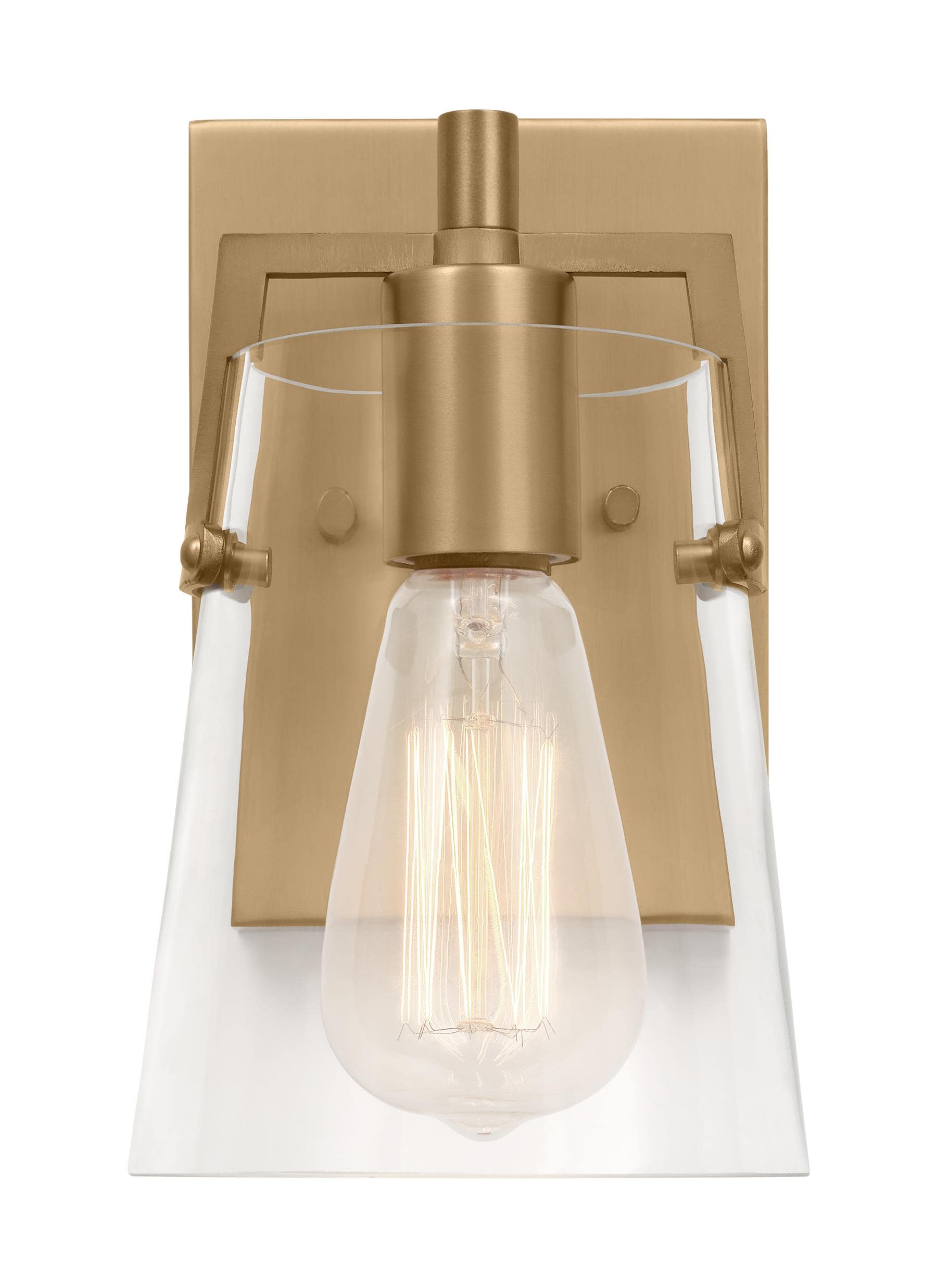 Scott Living DJV1031SB Crofton 5.25-in 1 -Light Satin Brass Modern/contemporary Ambient