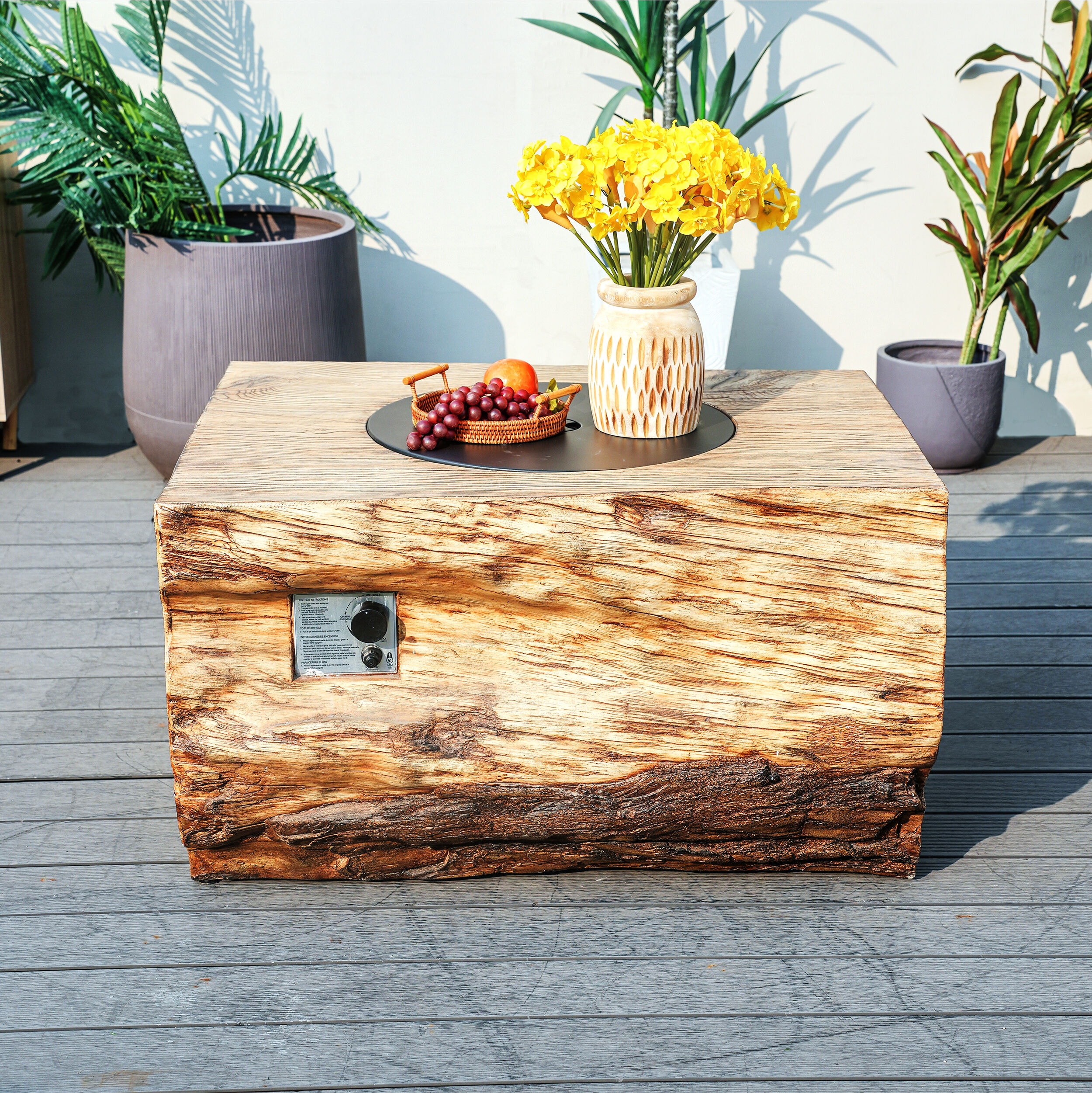 Moda Furnishings MAG-2170 Jeans Rectangle Outdoor Coffee Table 36.5-in W x 40-in L