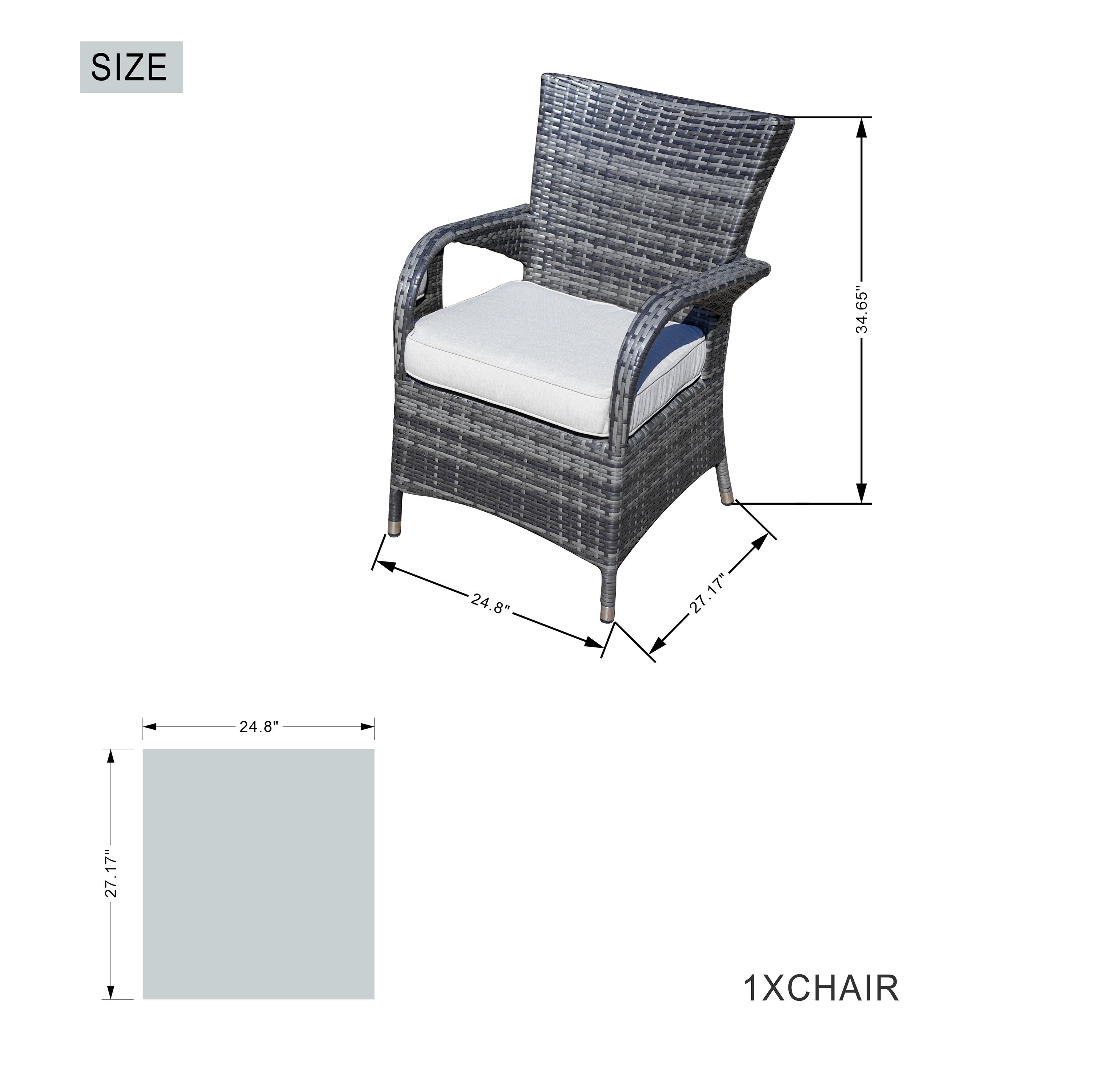 Moda Furnishings 2170-1123-BR Patio-Conversation-Sets - View #9