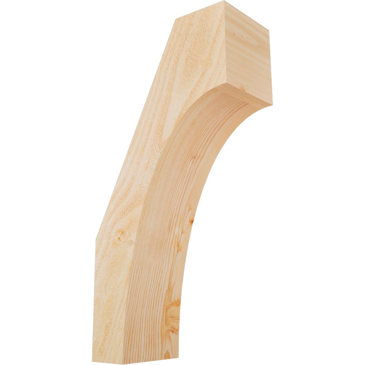 Ekena Millwork BRC06X12X24WTL00RDF 6-in x 12-in x 24-in Douglas Fir Unfinished Wood Westlake Tough Sawn Knee Brace