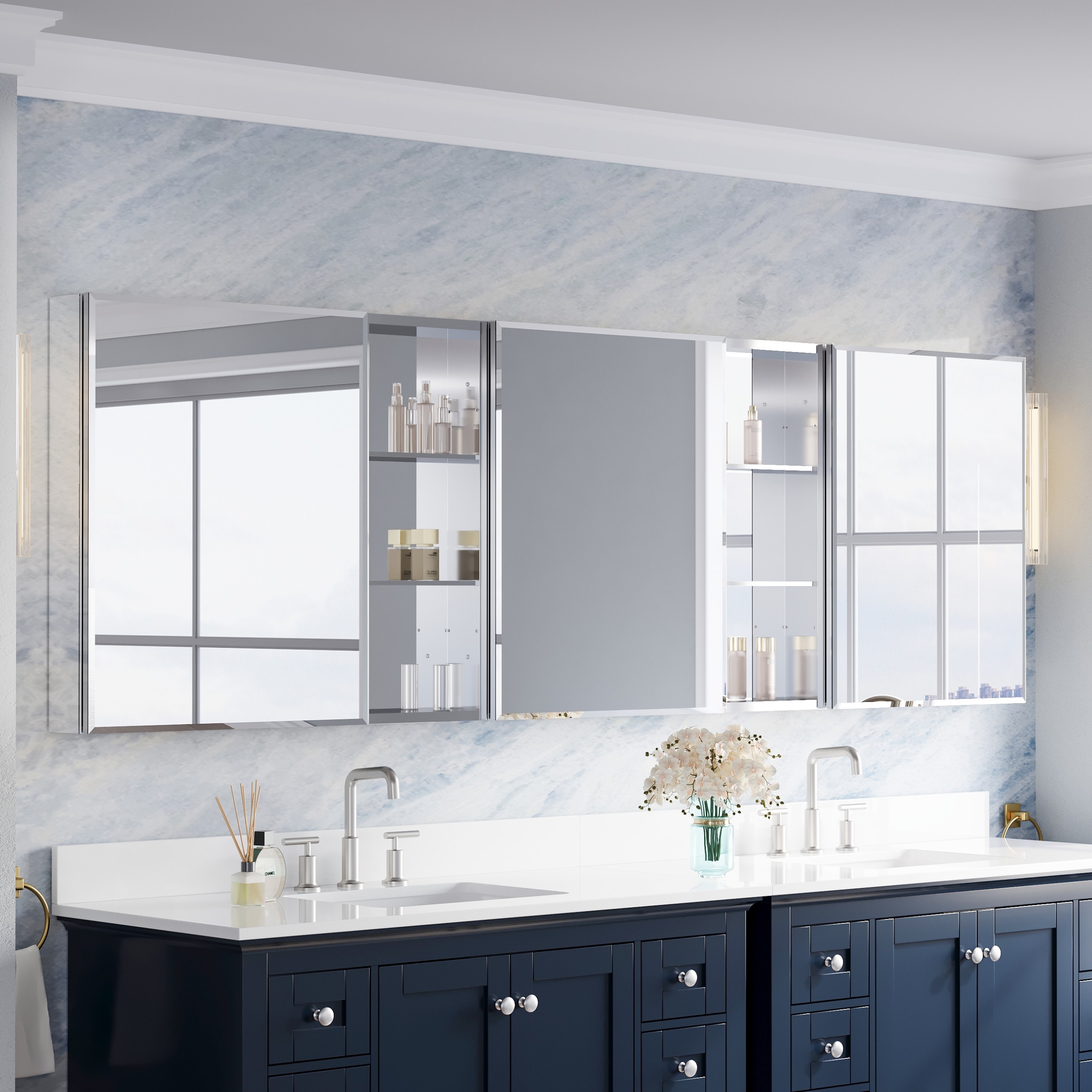 WELLFOR B20RMC20LMCB2030L Bathroom-Wall-Cabinets - View #5