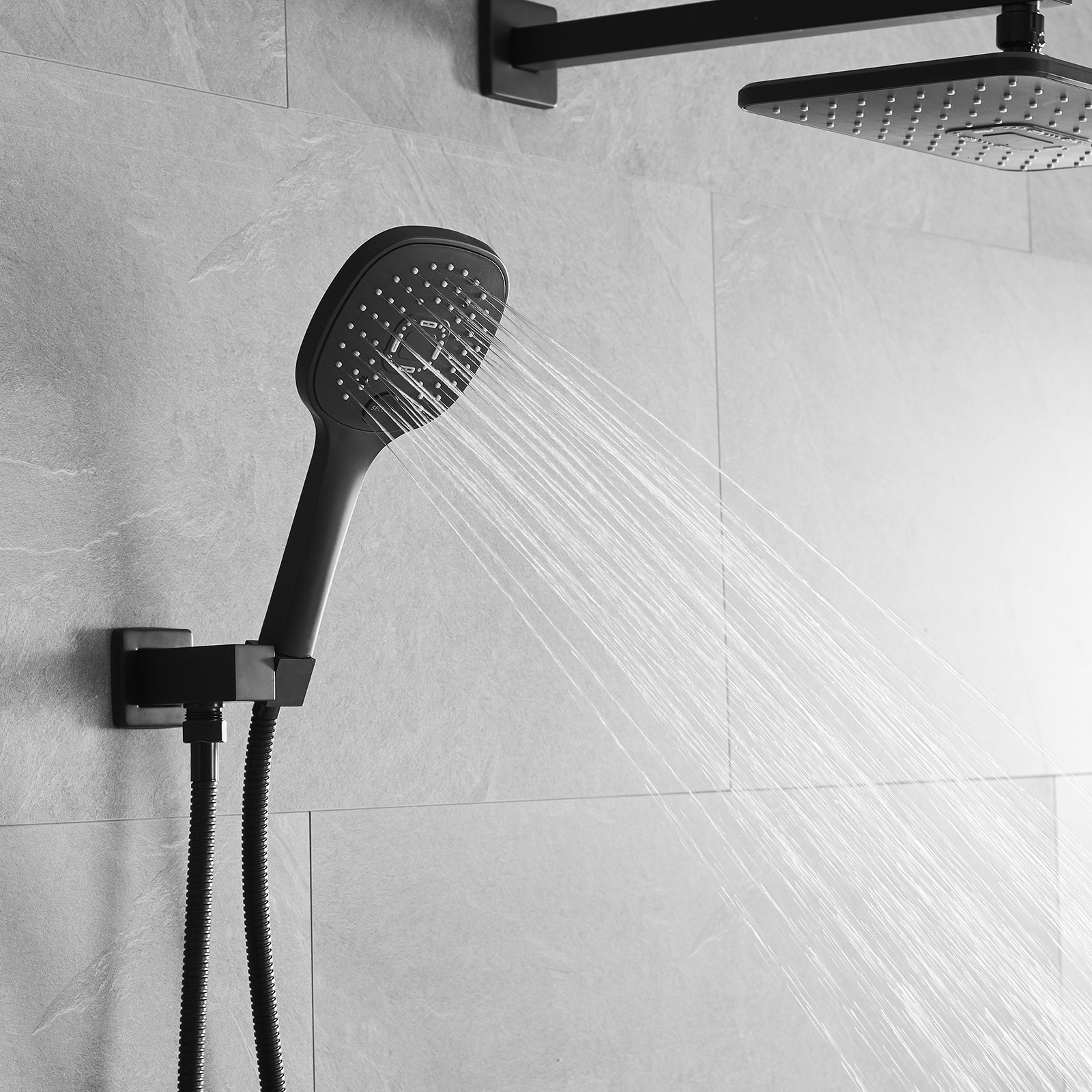 BWE A-95009-BLACK Showerhead-Bar-Panels - View #8