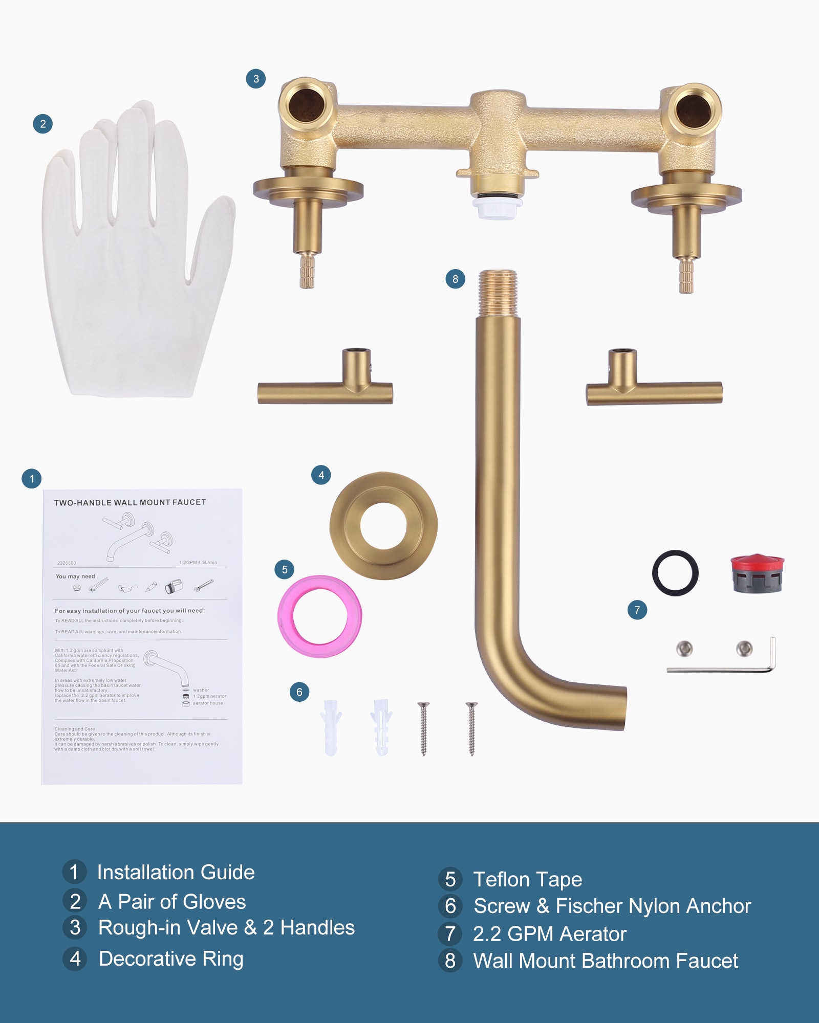 WOWOW 2326800G Lavatory-Faucets - View #7