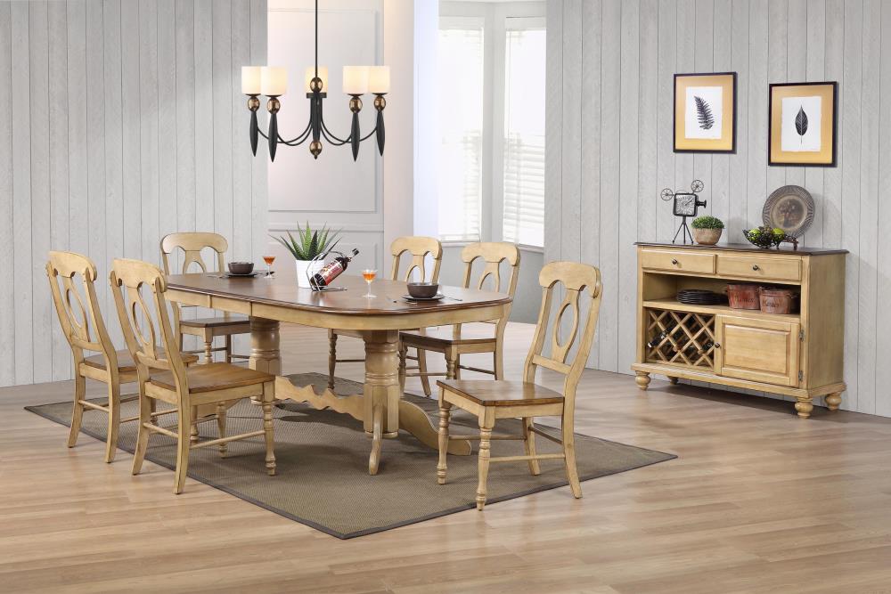 Sunset Trading Brook Mission/Shaker Dining Room Set with Rectangular ...