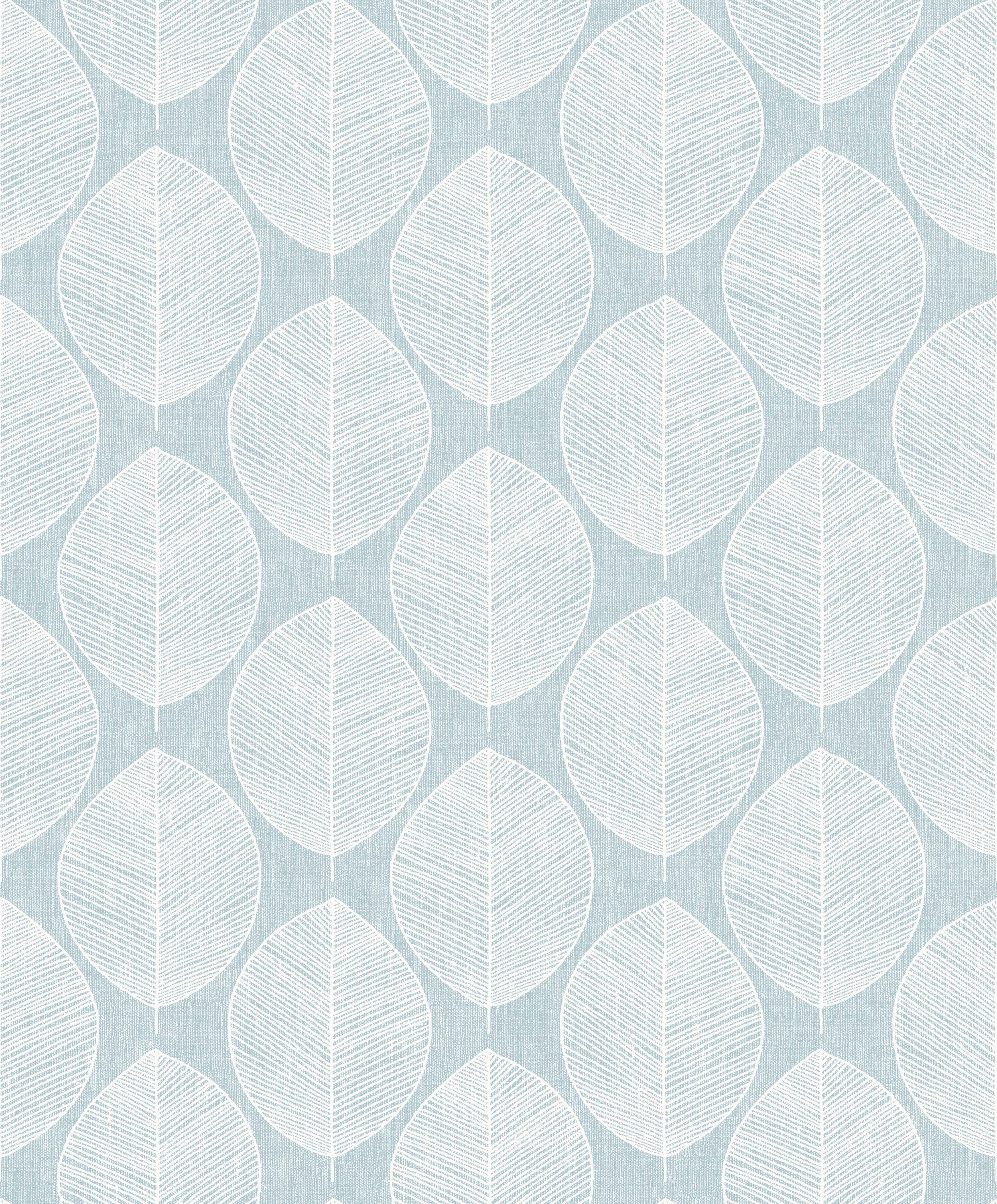 Arthouse 908201 56-Sq. Feet Teal Paper Floral Unpasted Wallpaper