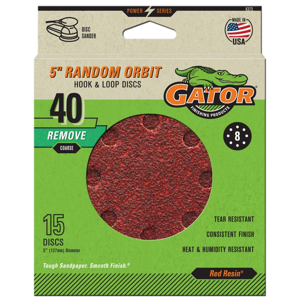 Red Detail Sandpaper Assortment 3-3/4DIA. 6 Holes, 6 Grits, 36 Pack