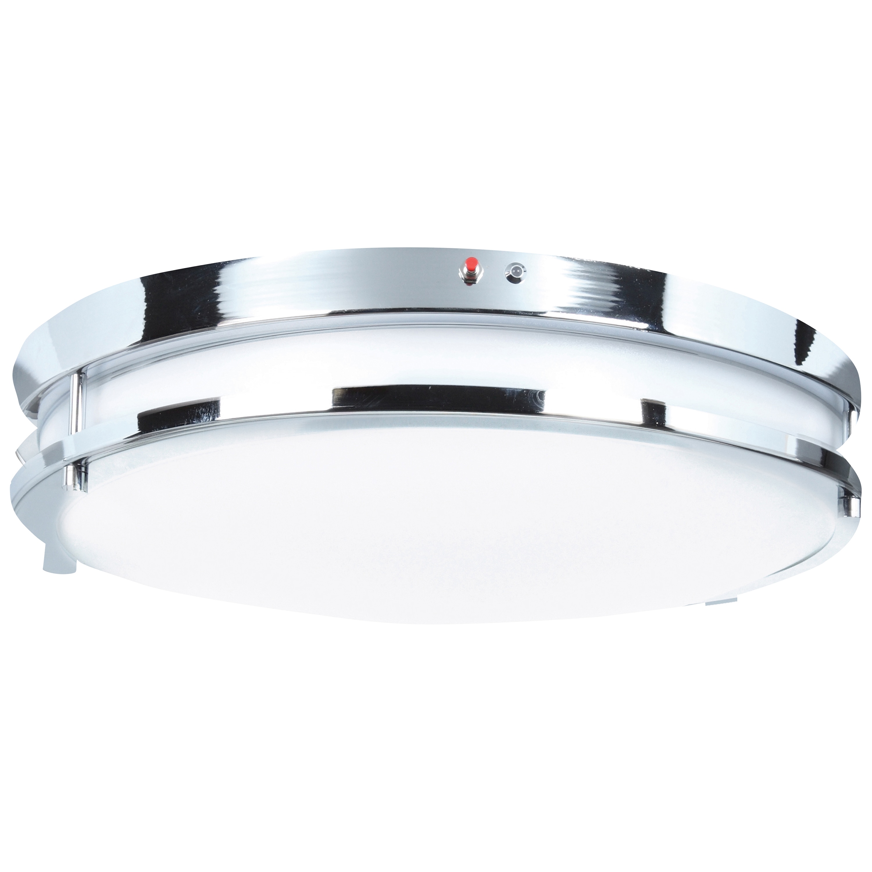 Access Lighting 20464LEDEM-CH/ACR Solero 1 -Light 12-in Gloss Chrome Integrated LED Flush Mount Light