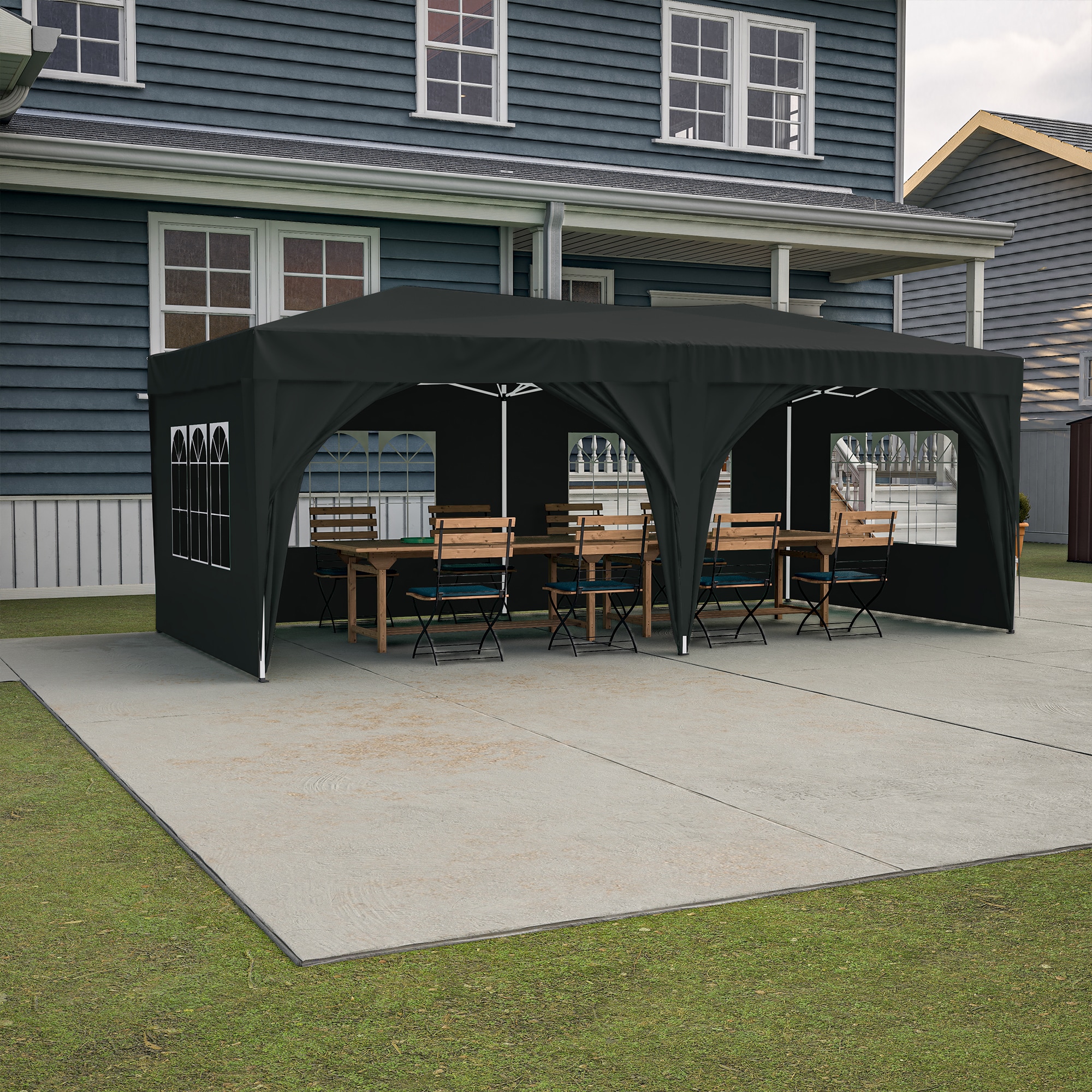 Lycvki GZB-68 Wood-Resin-Gazebos - View #6