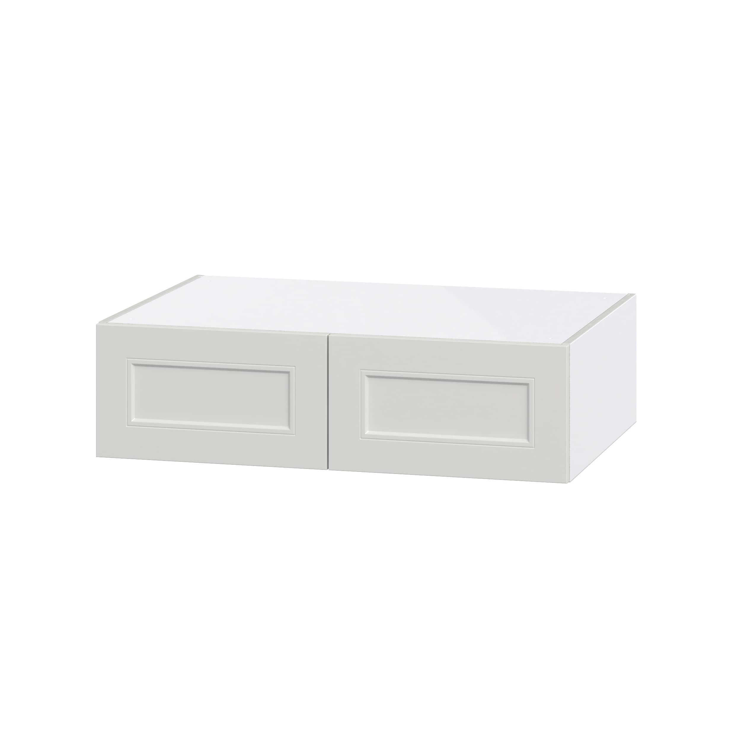 Hugo&Borg Belcourt 30-in W x 10-in H x 24-in D Gray Painted Wall Fully Assembled Cabinet (Recessed Panel Shaker Door Style)