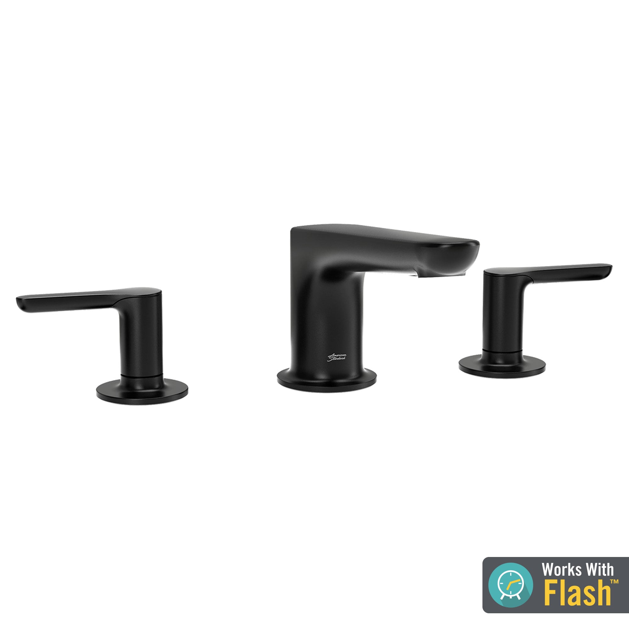 Matte Black Modern Roman Tub Faucet Set