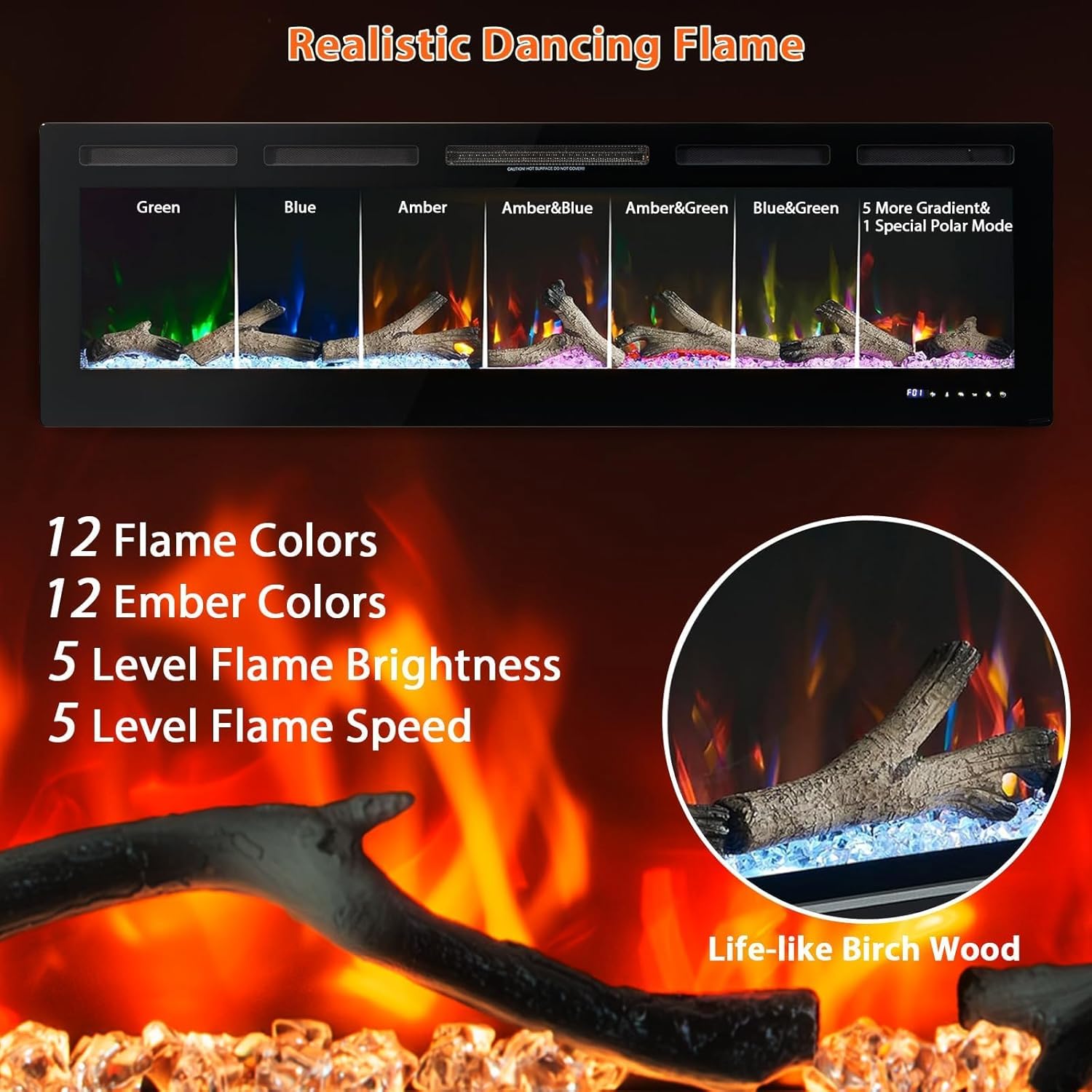 Qeetex LSHQQPHK-34CTNE5H Electric-Fireplaces - View #5