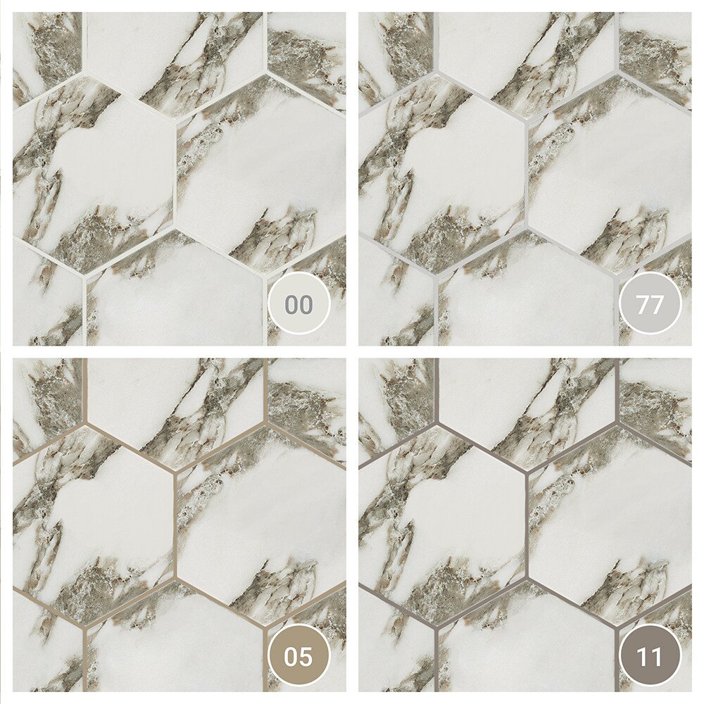 Arabescato 8-in x 9-in Matte Porcelain Stone Look Floor and Wall Tile ...